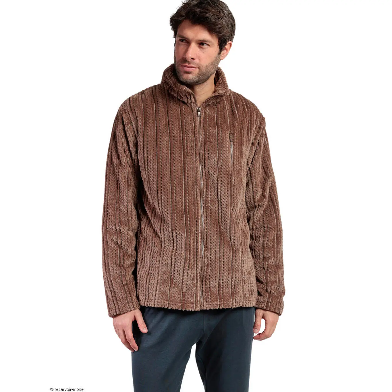 Image of Damen Fleecejacke mit Reißverschluss Admas Cinnamon