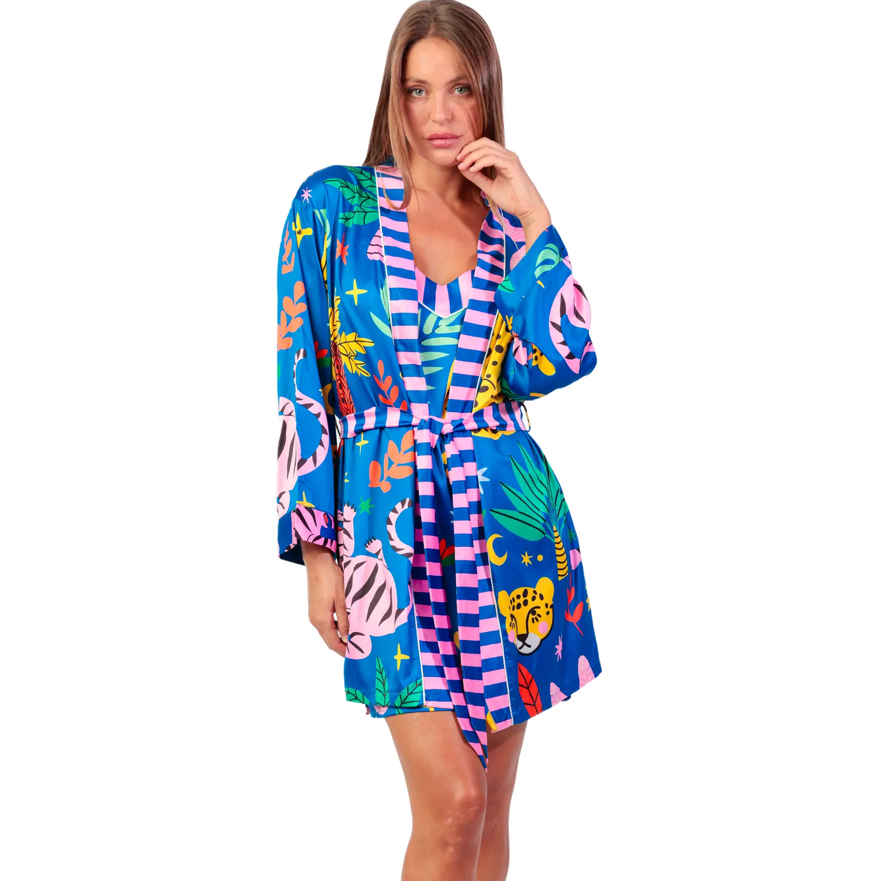 Image of Morgenmantel Damen Admas Luxe Sauvage