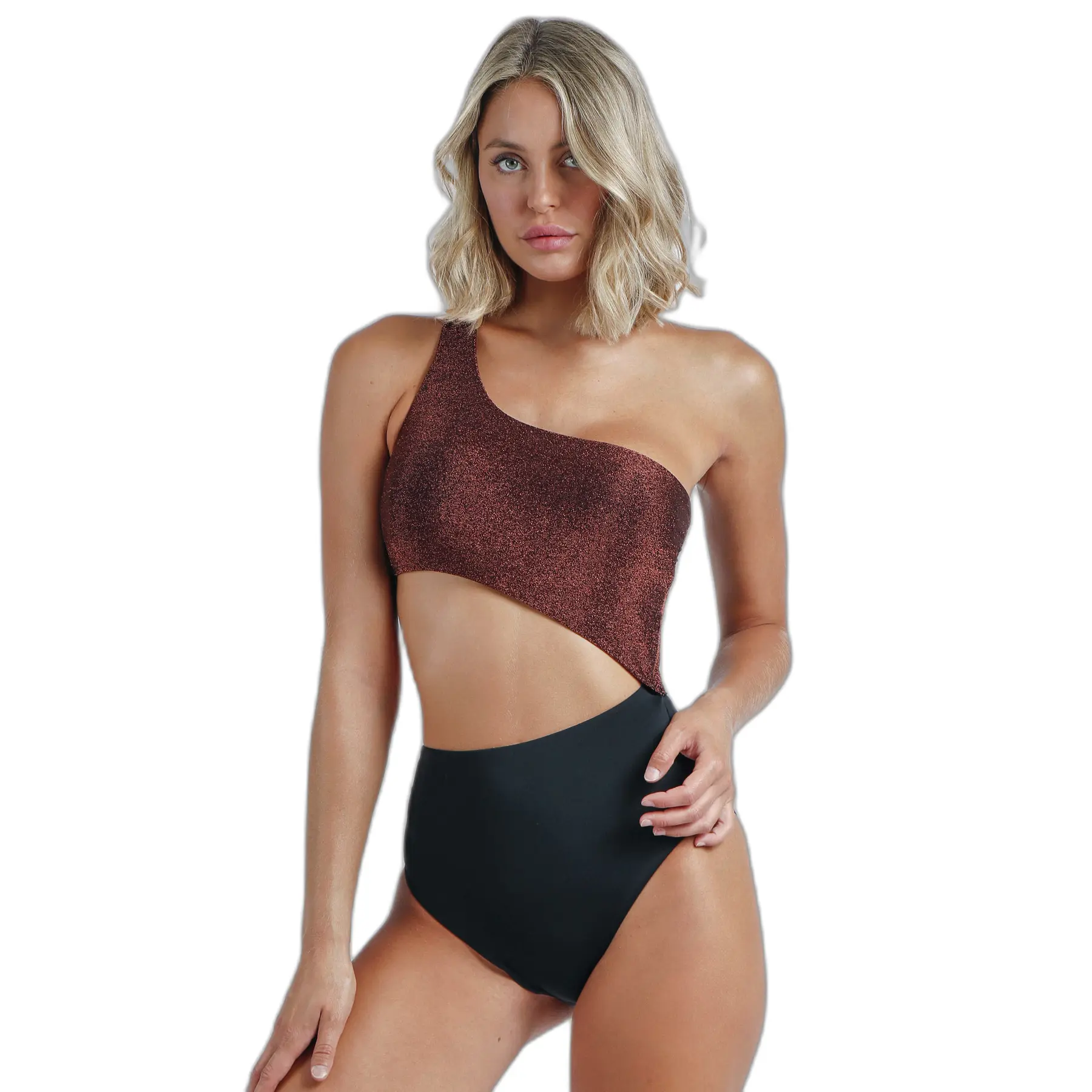 Costume da bagno asimmetrico a 1 pezzo per donna  Night Summer