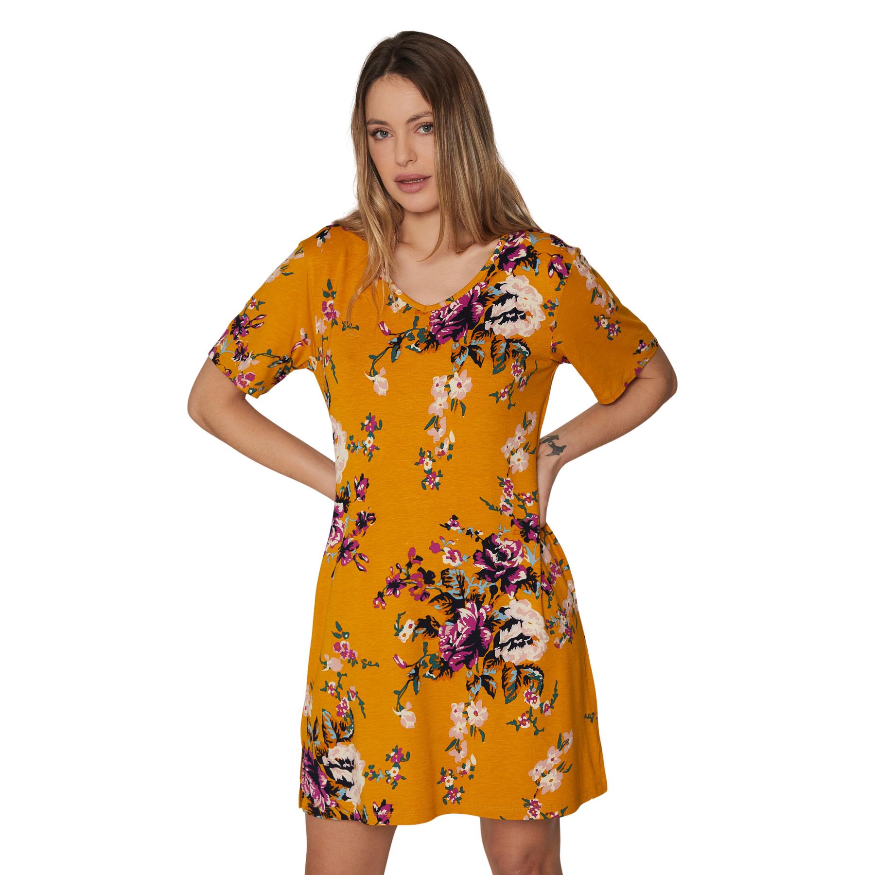 8433623430725 - T-Shirt-Kleid Sun Flowers