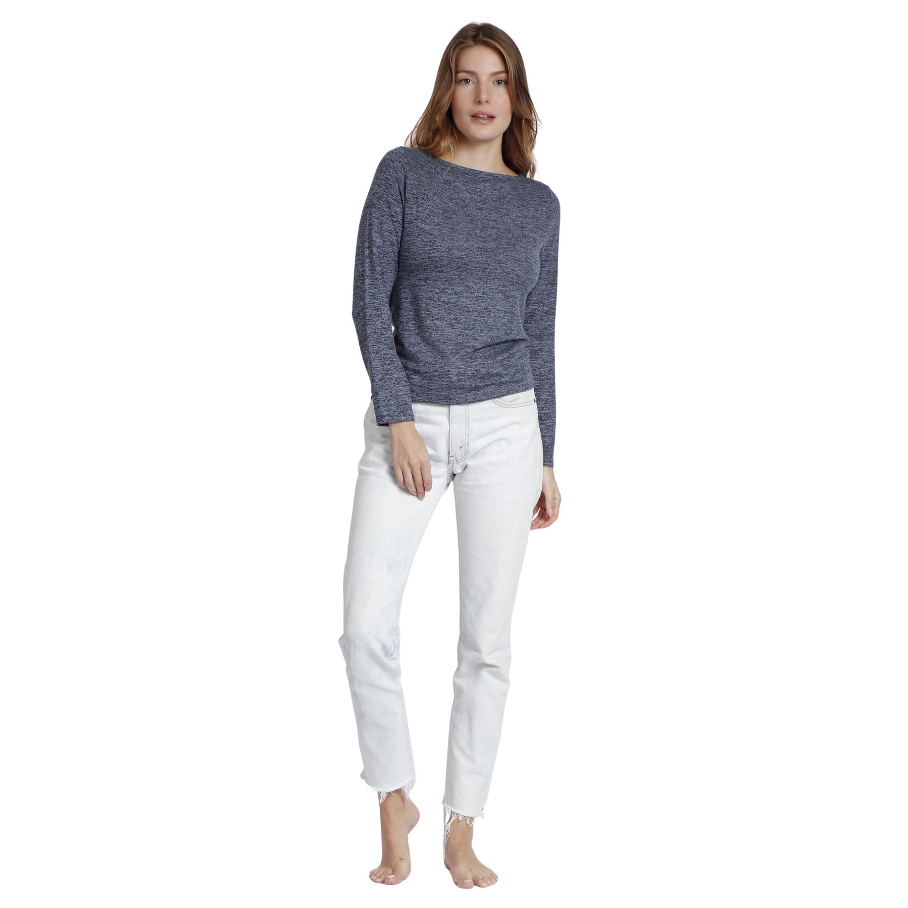 8433623712531 - Damen Langarmshirt mit Bootsausschnitt Admas