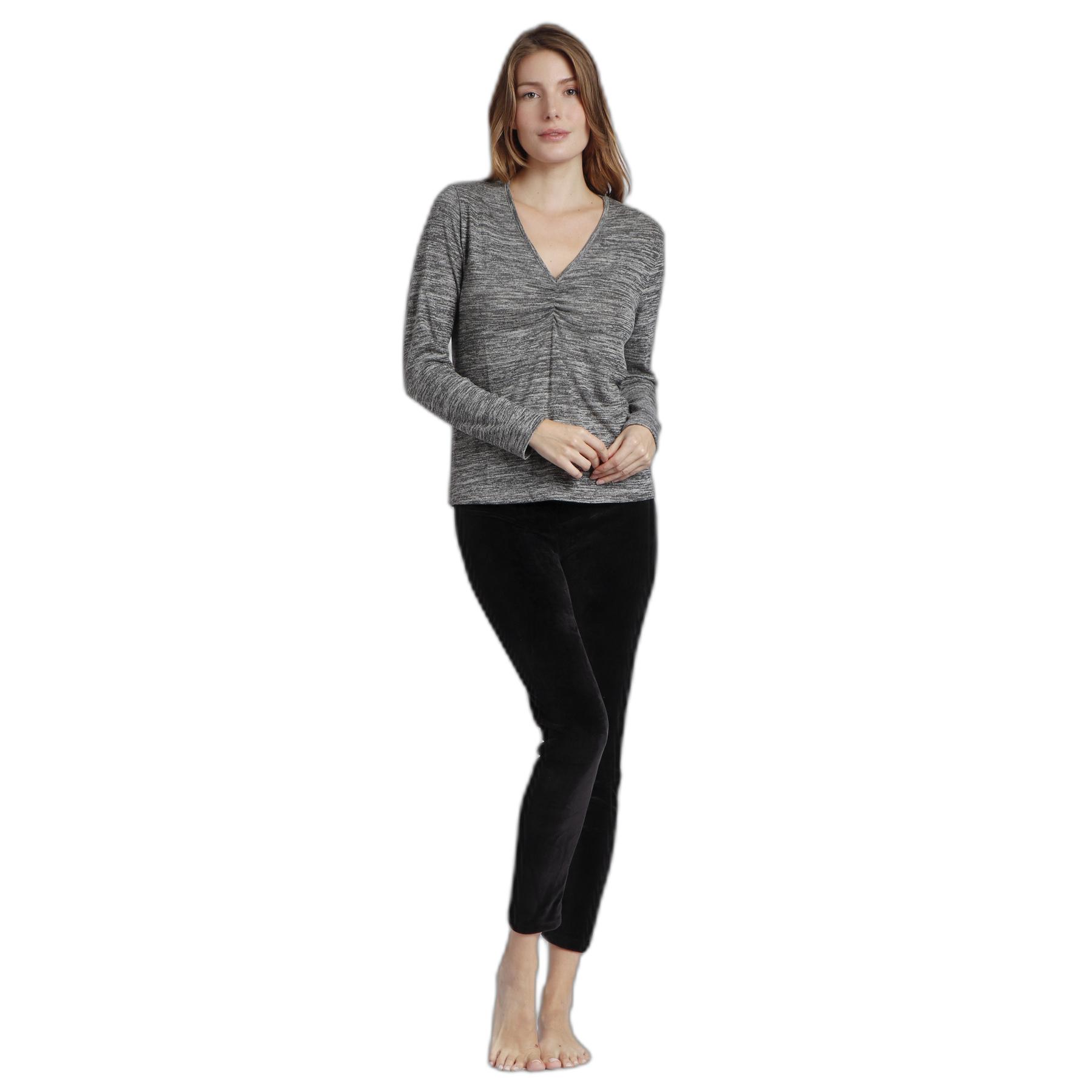 8433623712708 - Langarm-T-Shirt mit Knoten für Damen Admas