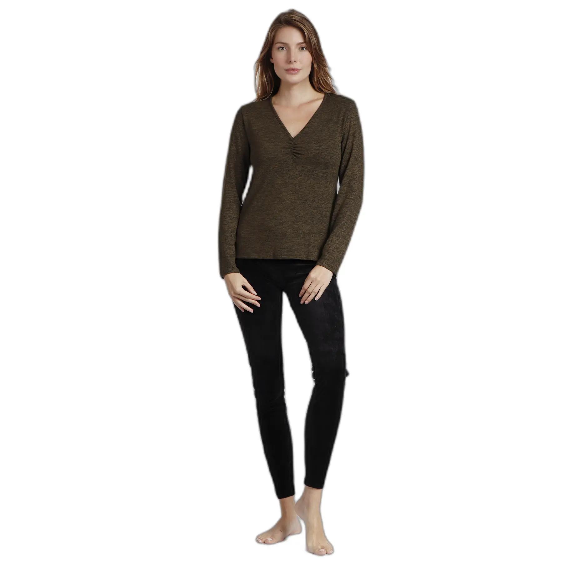 8433623712661 - Langarm-T-Shirt mit Knoten für Damen Admas