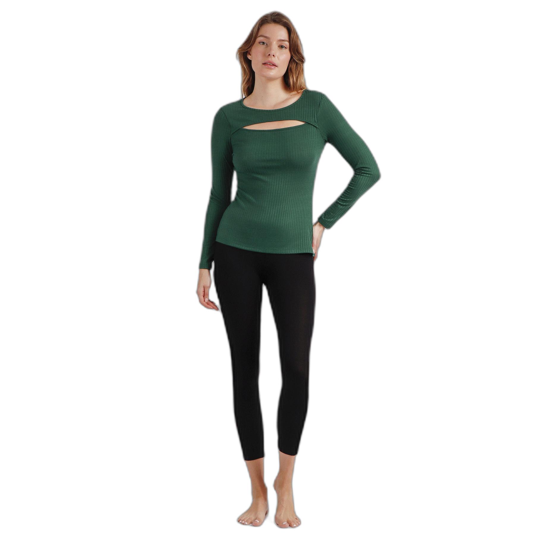 8433623721625 - Langarm Wärmet-Shirt mit Rippenöffnung für Damen Admas