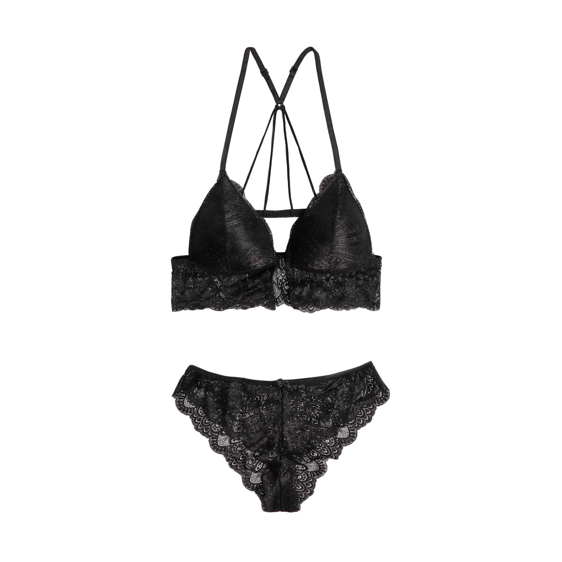 8433623740336 - Damen Set aus Spitzen-Bustier und Slip Admas