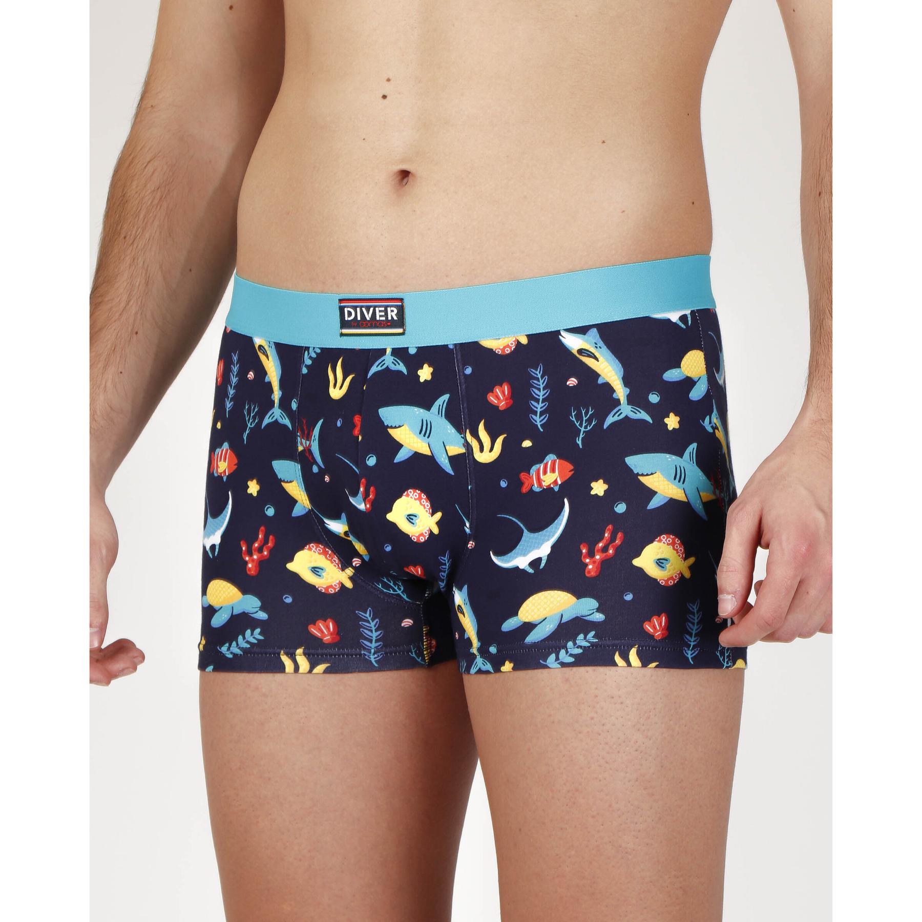 8433623604485 - Bedruckte elastische Baumwollboxer (x2)