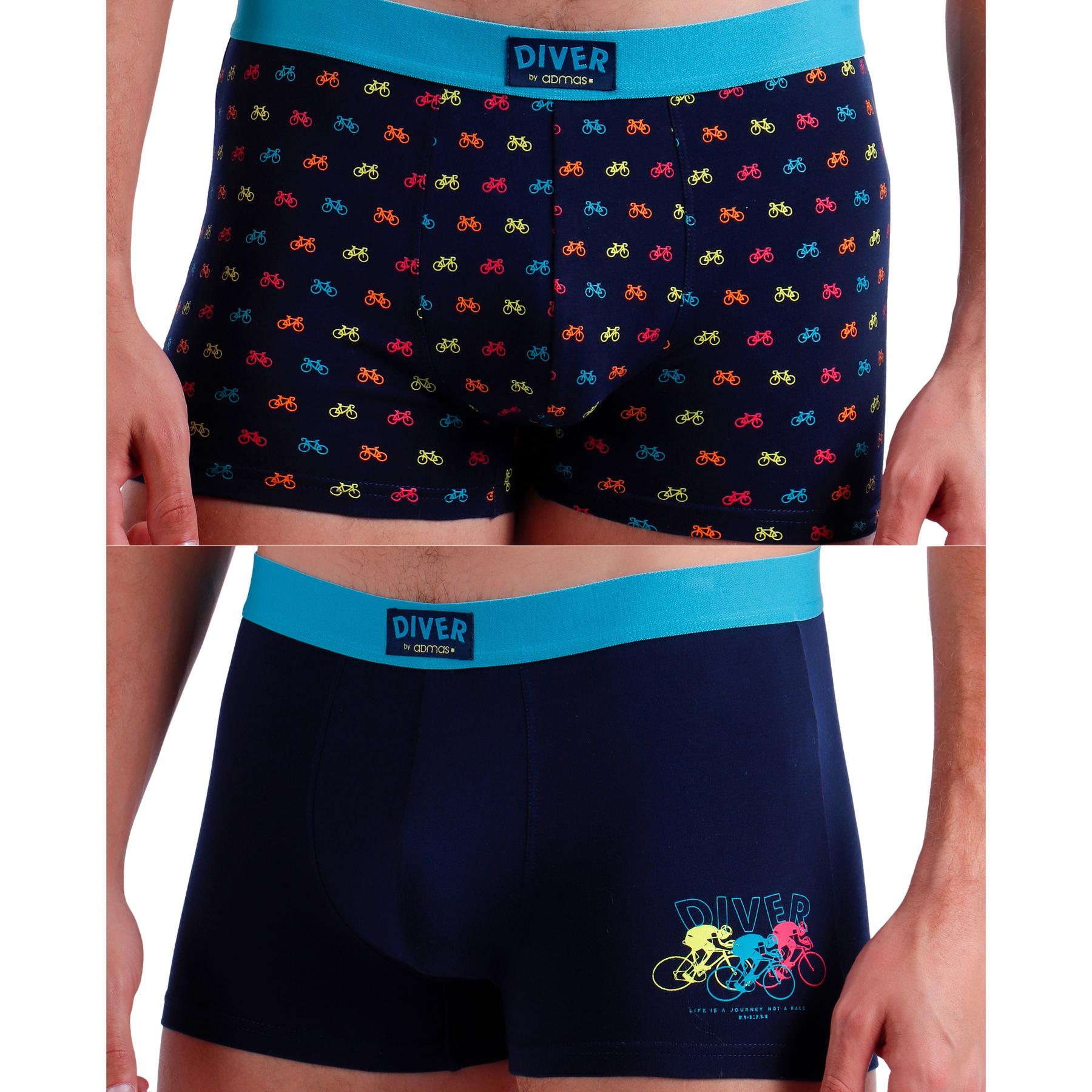 8433623691287 - Elastische Baumwollboxer Biker (x2)