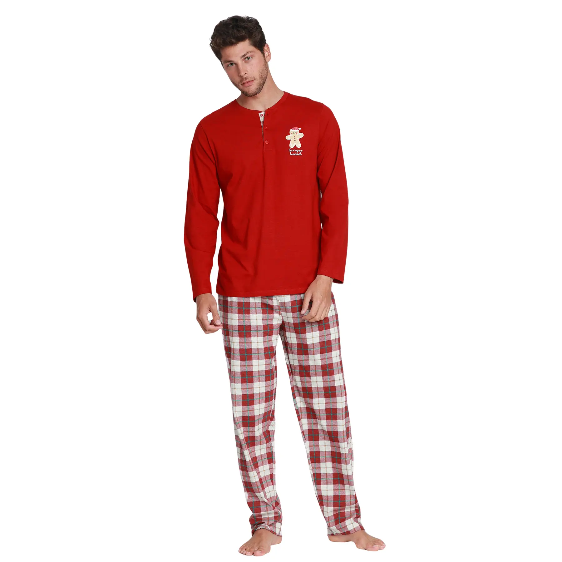 8433623640261 - Langarm- Pyjama aus Lebkuchen Admas
