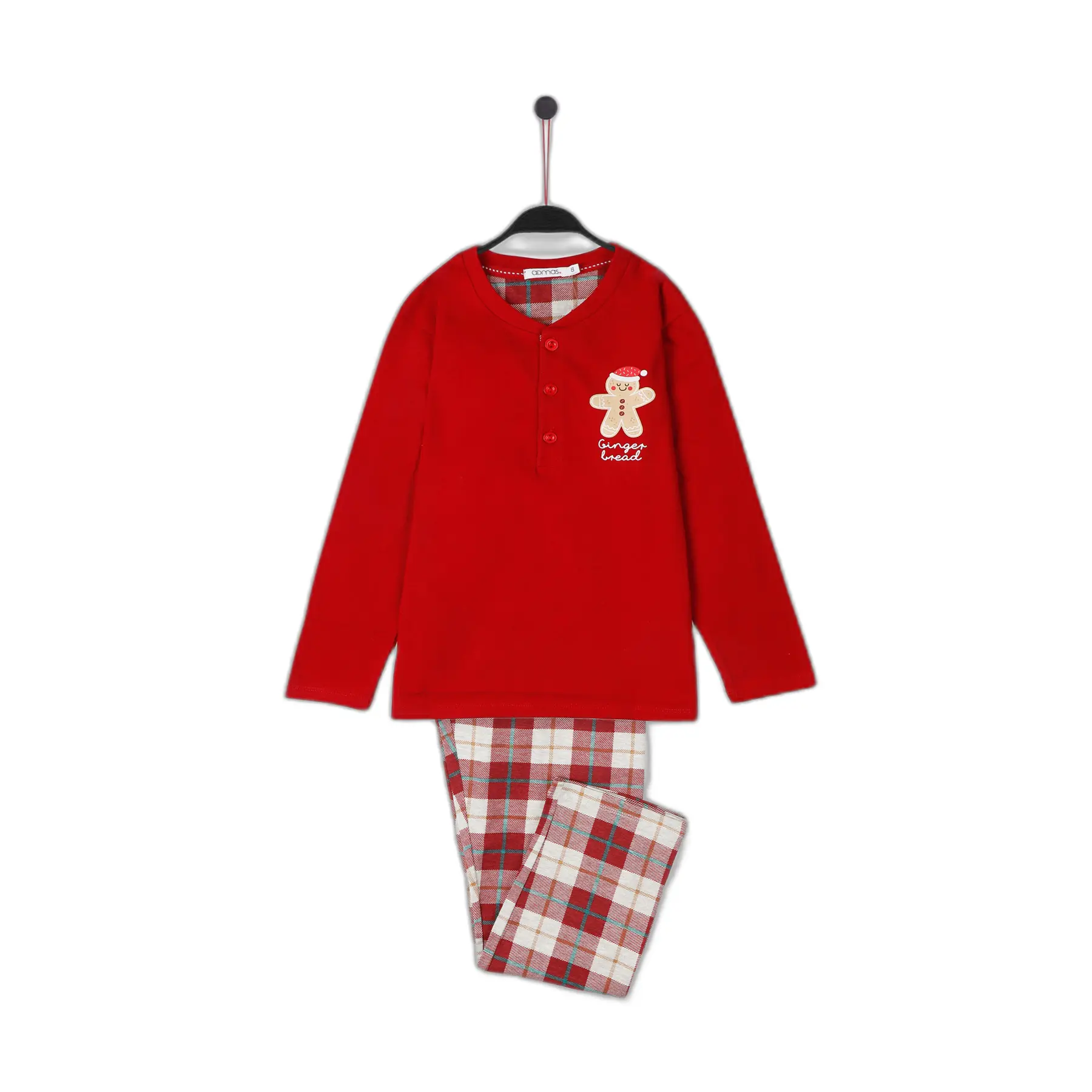 8433623640339 - Lebkuchen-Pyjama mit langen Ärmeln für Kinder Admas