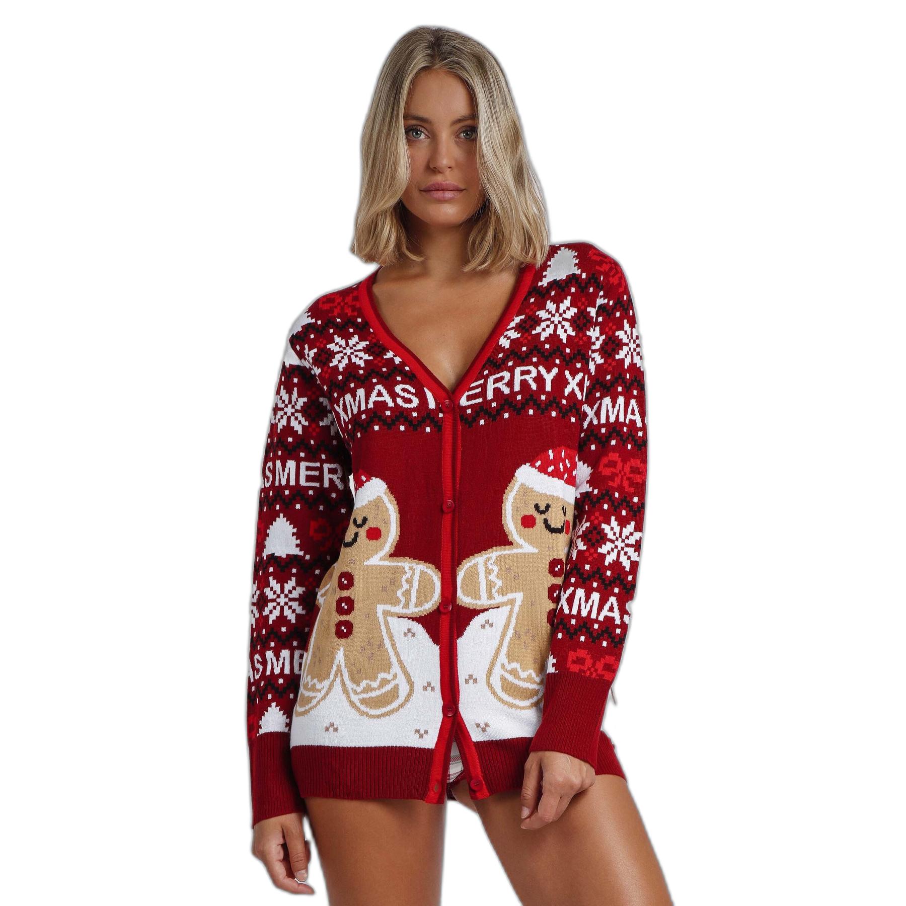 8433623646287 - Pullover mit langen Ärmeln Damen Gingerbread