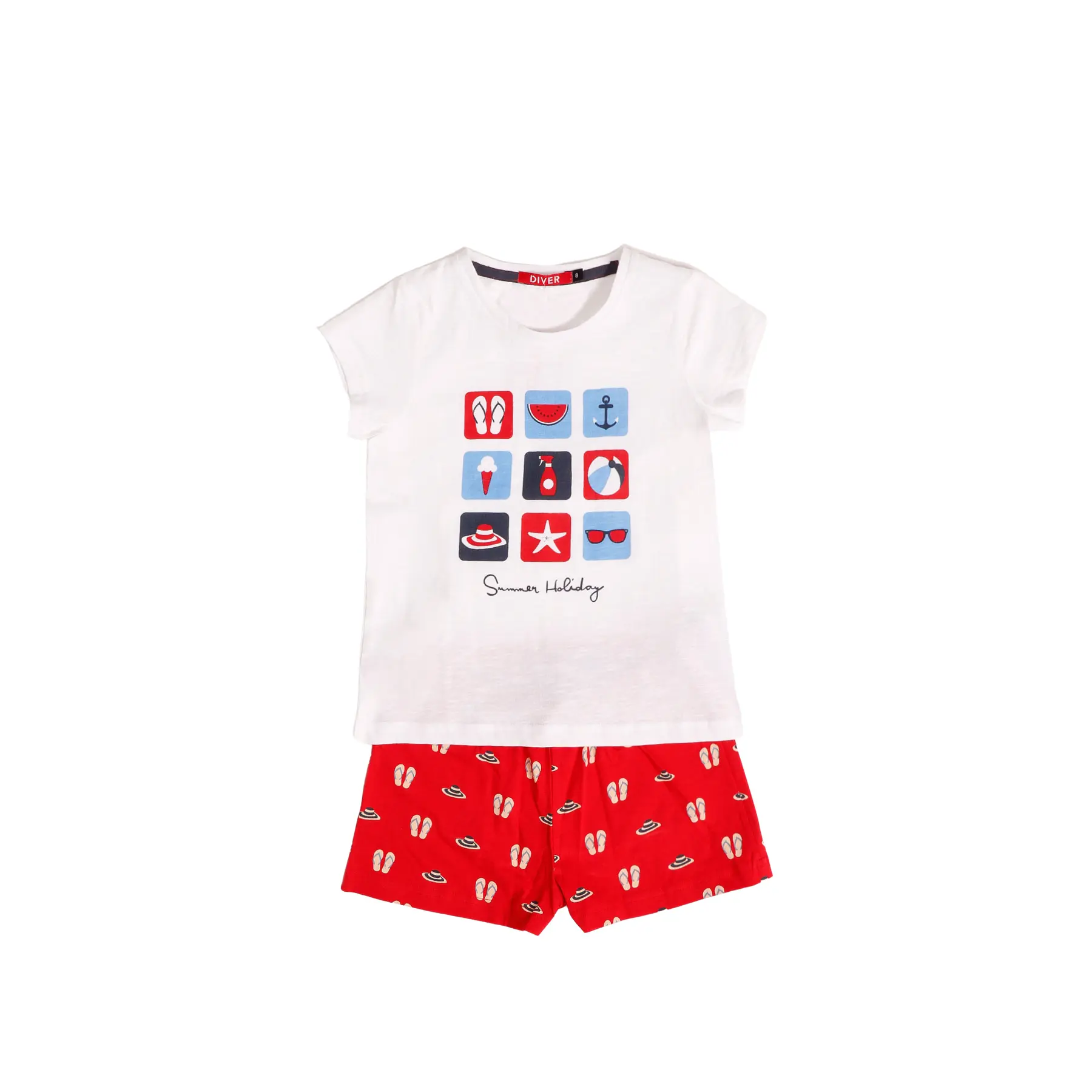 8433623681691 - Mädchen Sommerpyjama Holiday