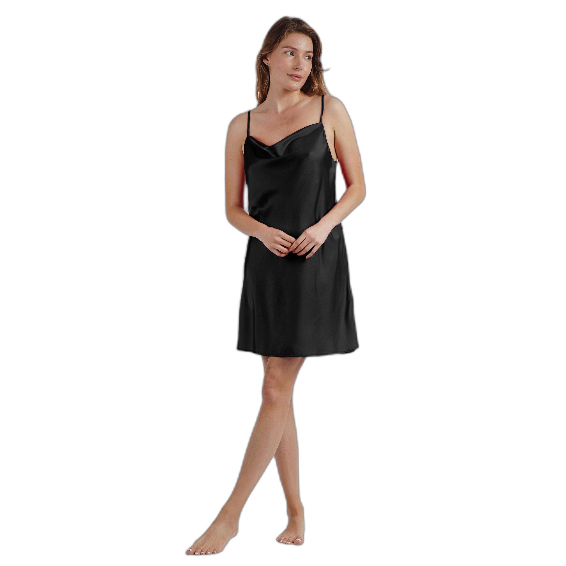 8433623726965 - Satin-Nachthemd mit Trägern für Damen Classic Luxe