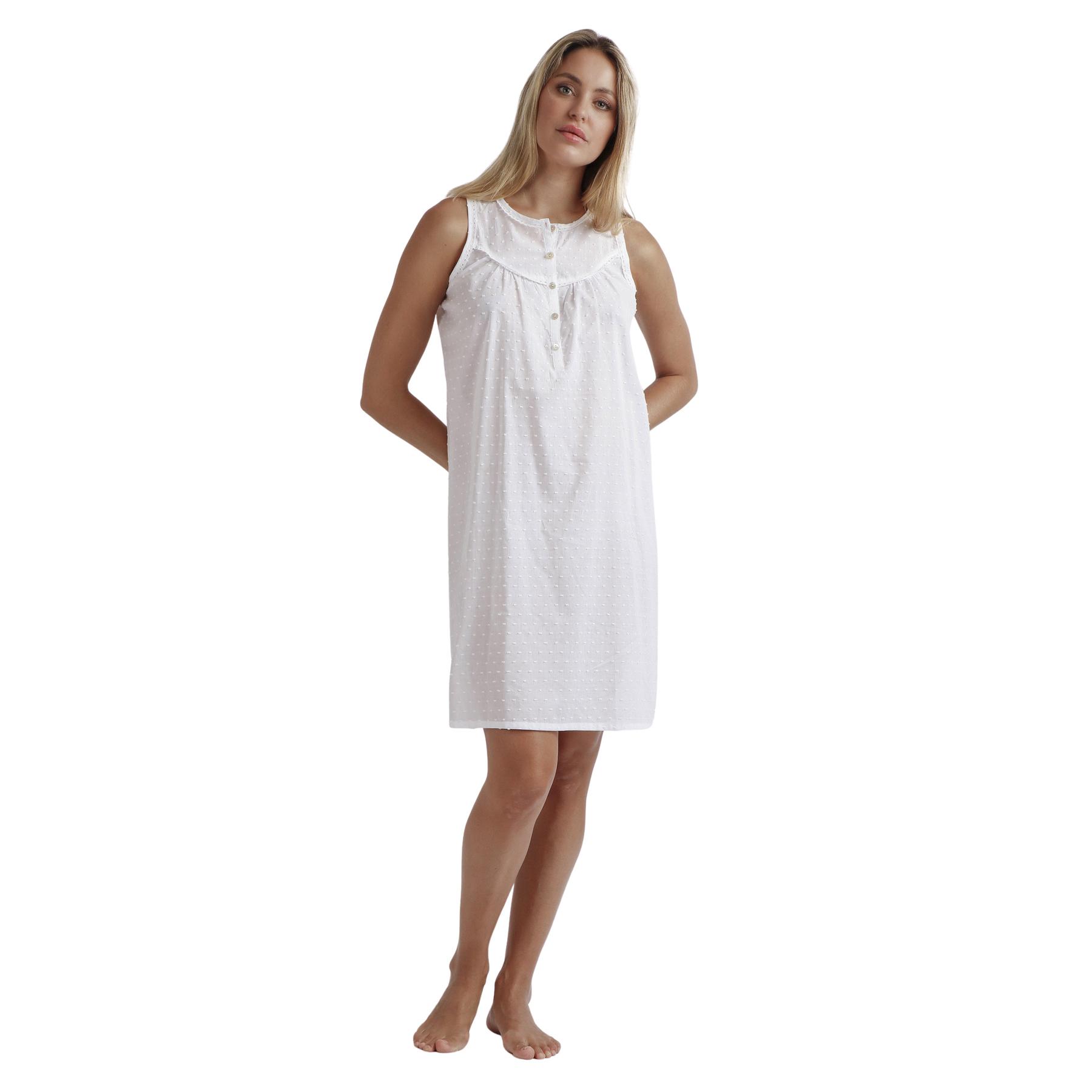 8433623754548 - Ärmelloses Nachthemd für Frauen Classic Plumetti