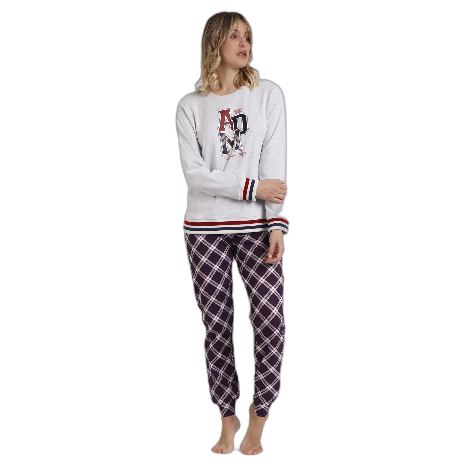 8433623804922 - Damen Langarm-Pyjama Family