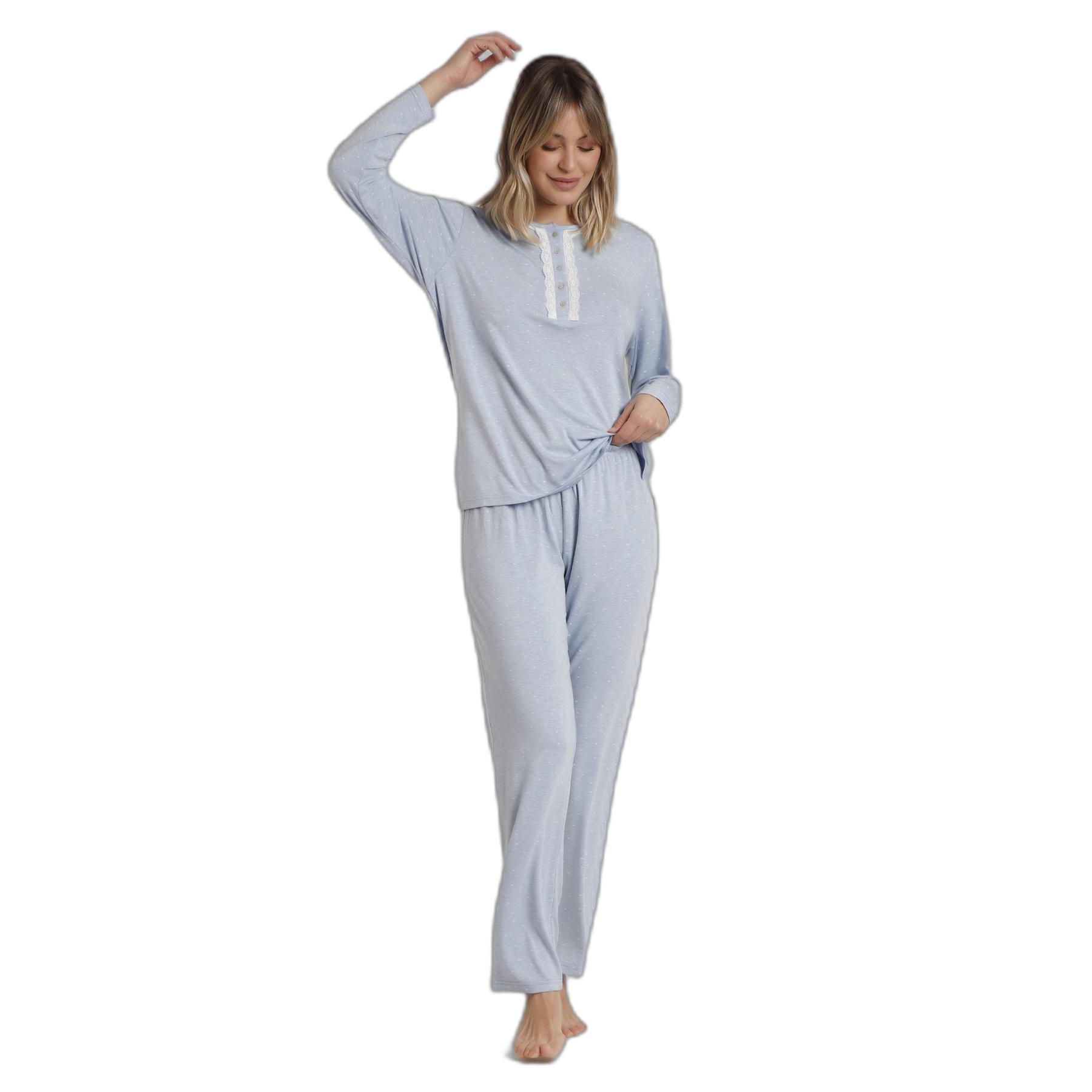 8433623797040 - Damen Langarm-Pyjama Classic Soft Hearts