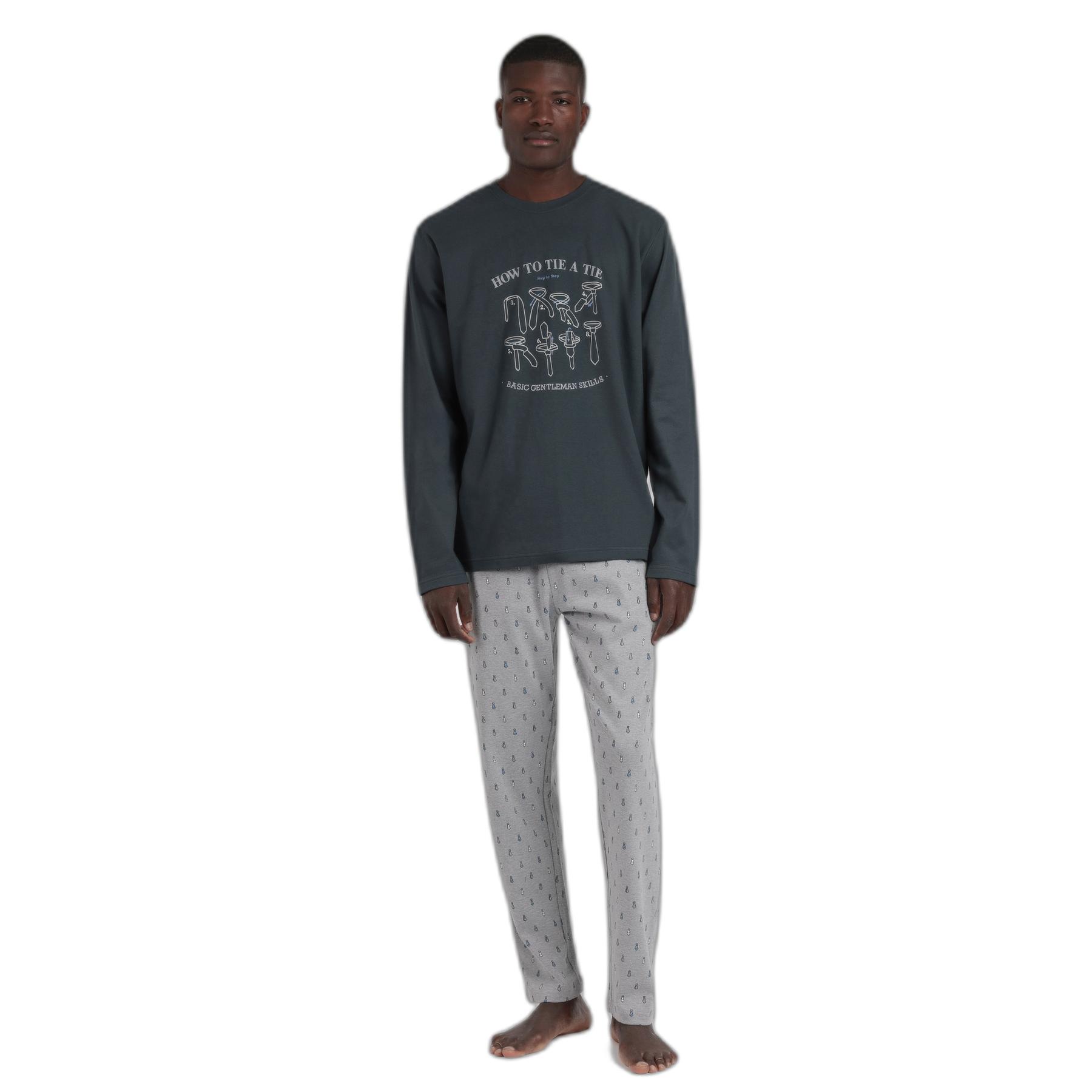8433623795503 - Pyjama mit langen Ärmeln How To Tie a Tie