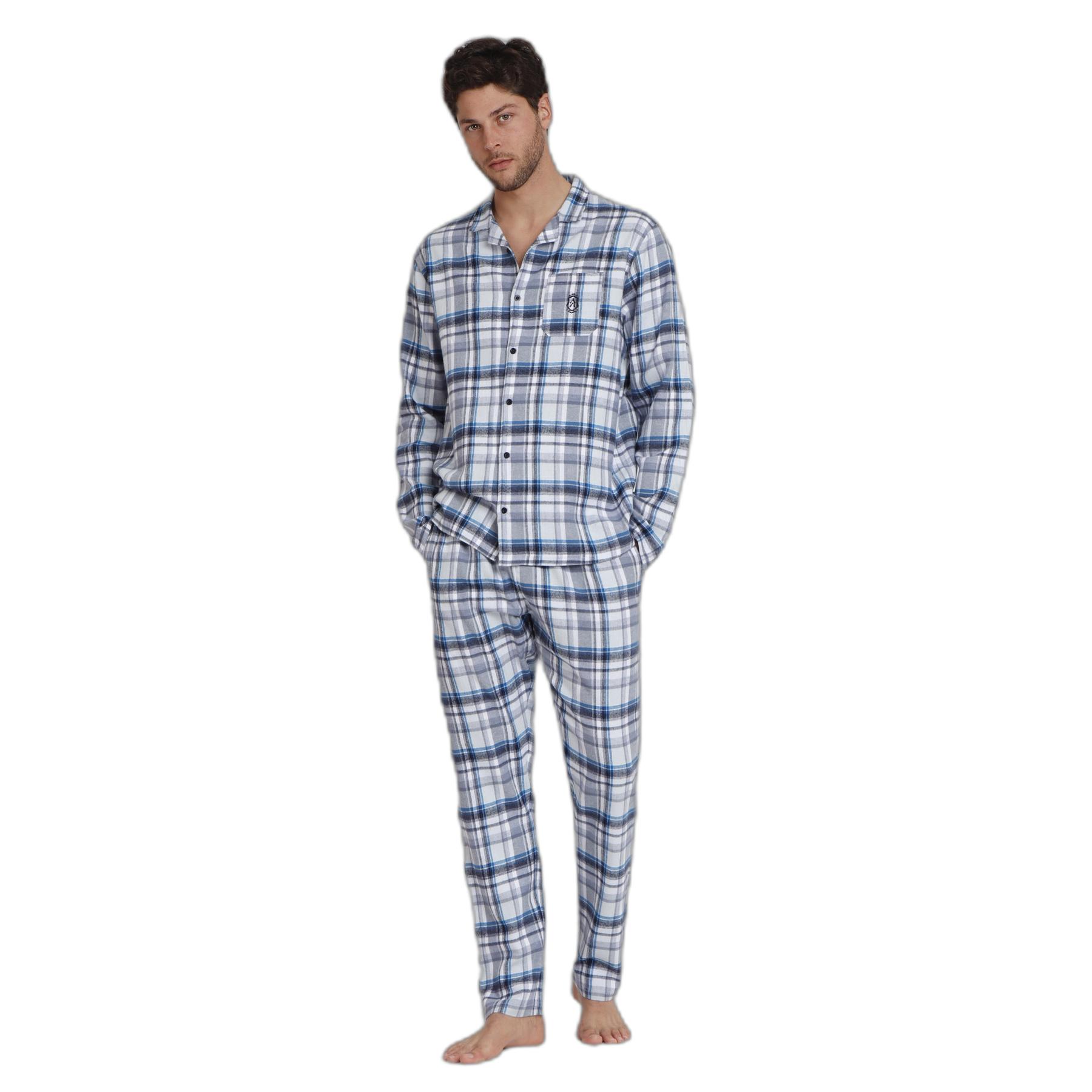 8433623803451 - Langärmeliger Offener Schlafanzug Classic Sapphire