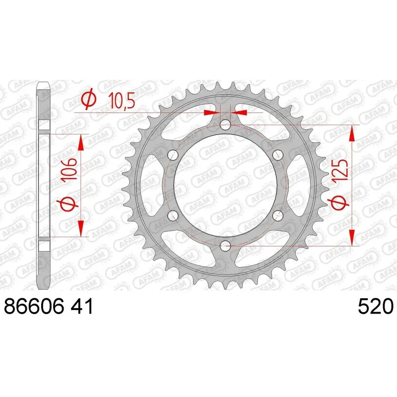 Stalen riem Afam 520