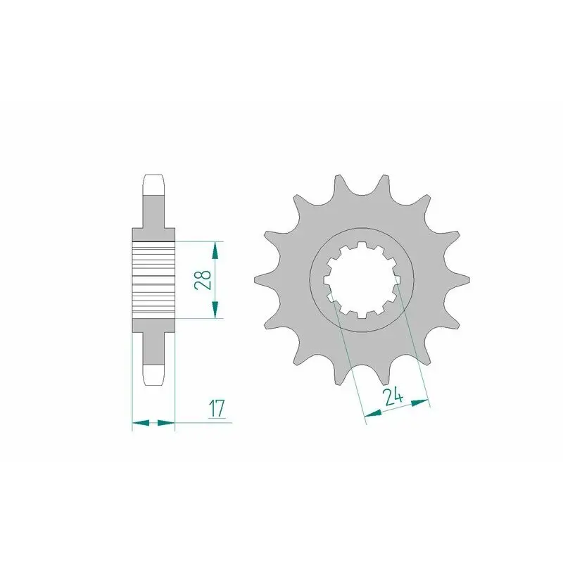 Motor voortandwiel Afam 20504