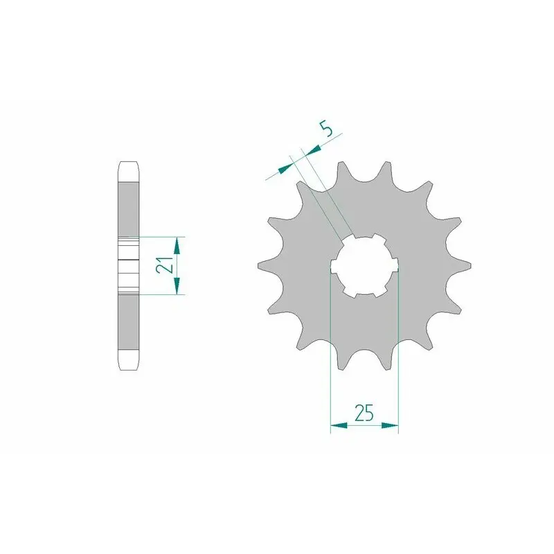 Motor voortandwiel Afam 30301