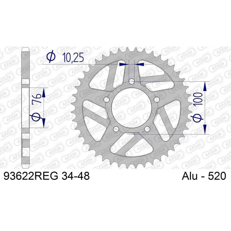 Motorfiets kroon Afam 520 Ducati Streetfighter V4 S