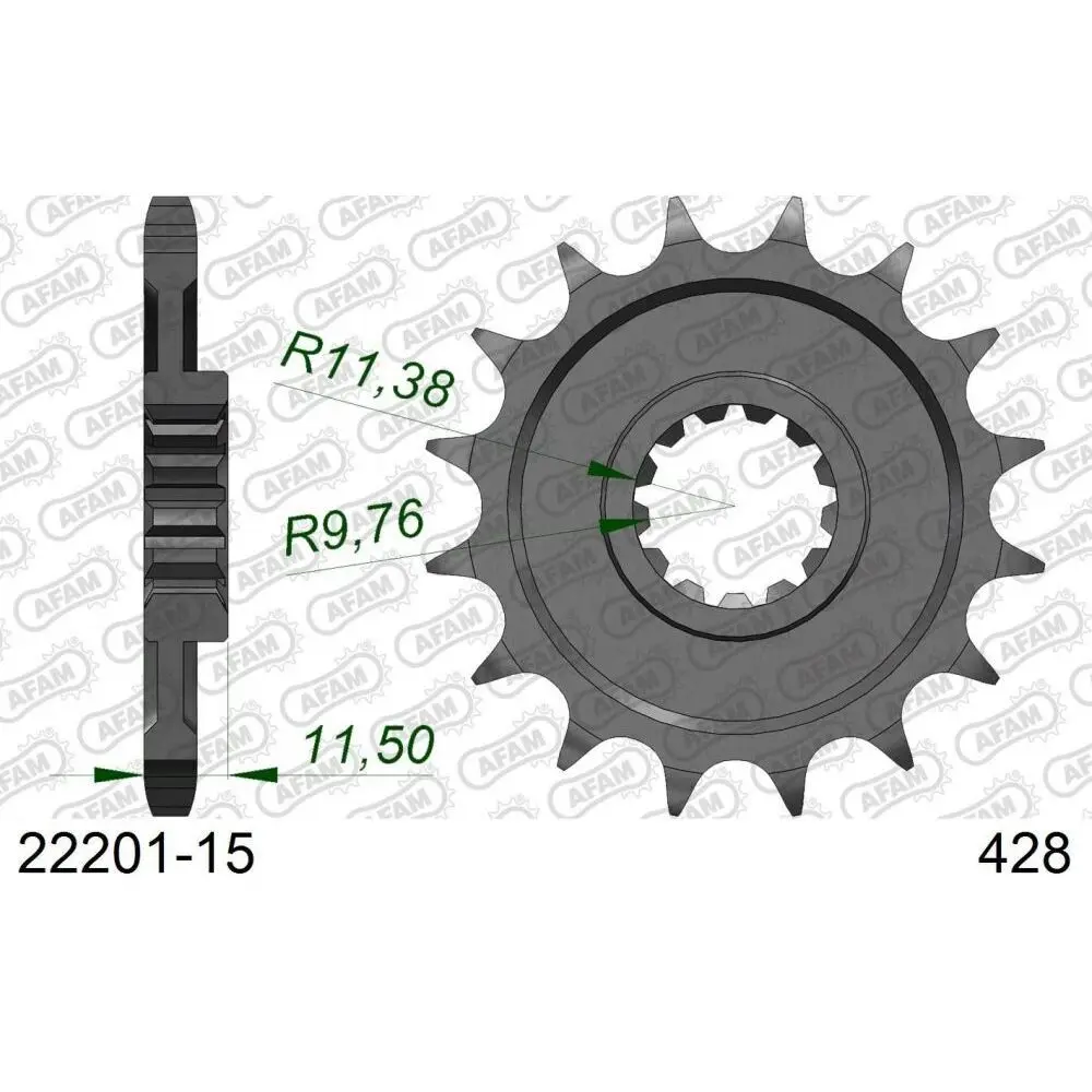 Motorradritzel Afam 428