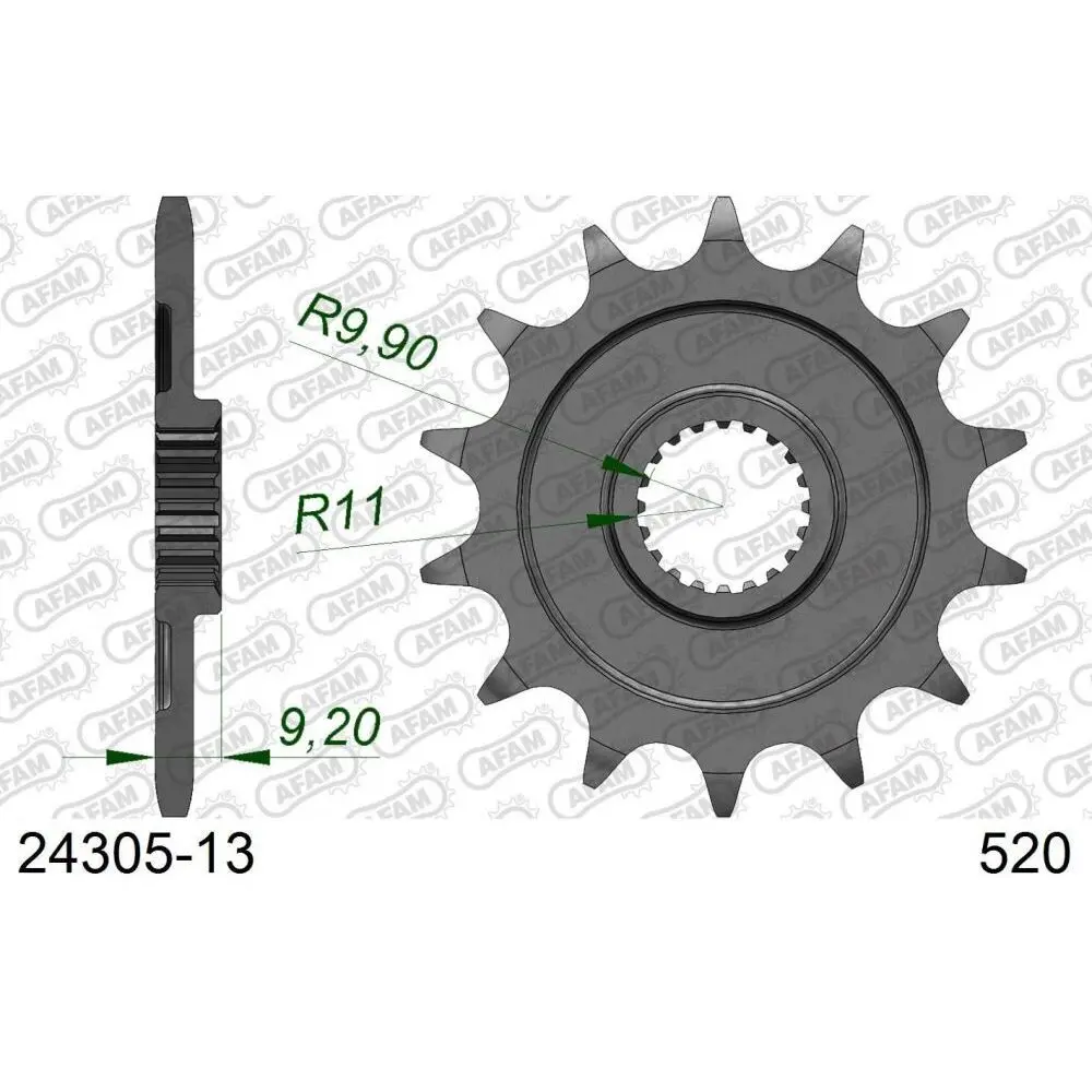 Motorradritzel Afam 520