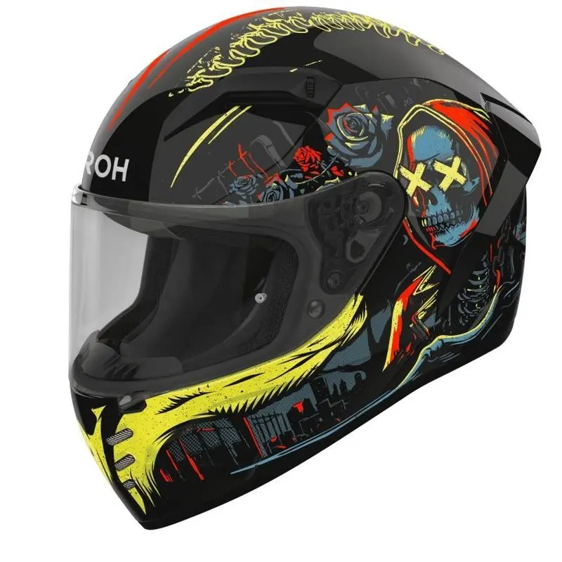 Vollvisier-Motorradhelm doppelt Airoh Connor