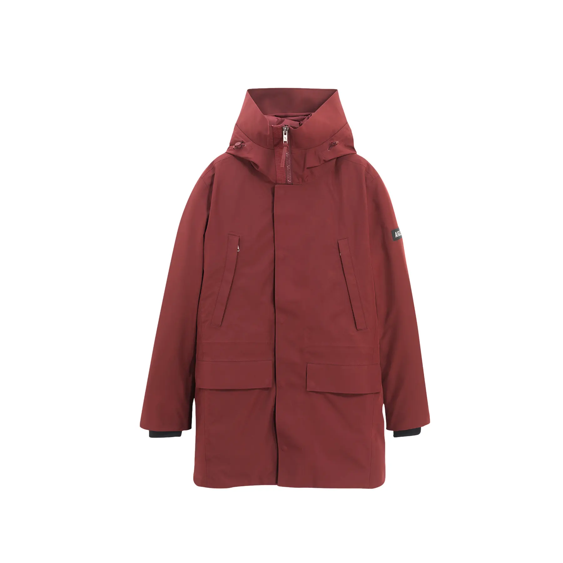 Parka longue à capuche avec matelassage en duvets et plumes Aigle Gore-Tex