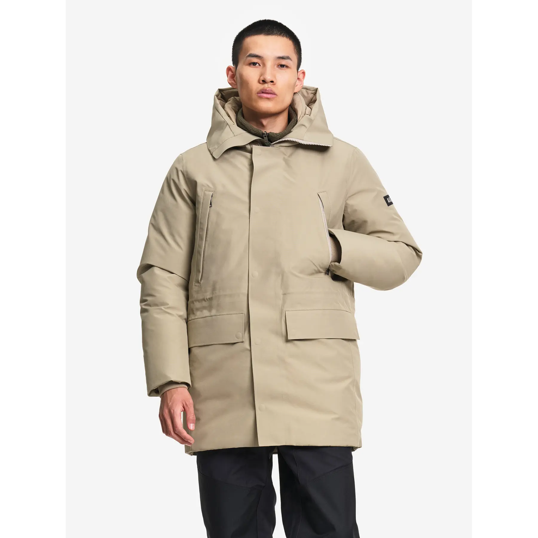 Lange Parka mit Kapuze und Daunen- und Federfüllung Aigle Gore-Tex