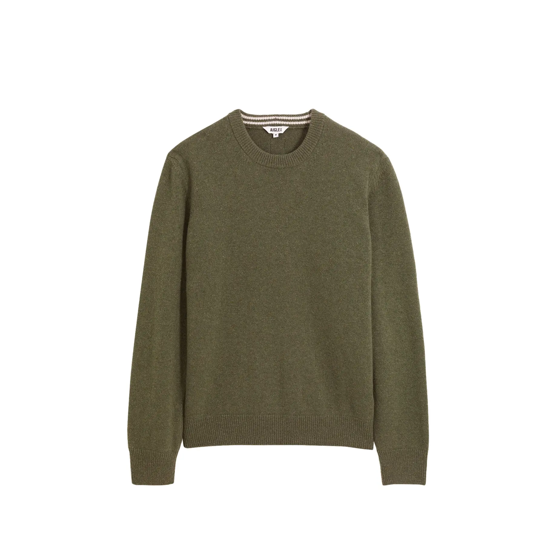 Maglione a collo rotondo in misto lana