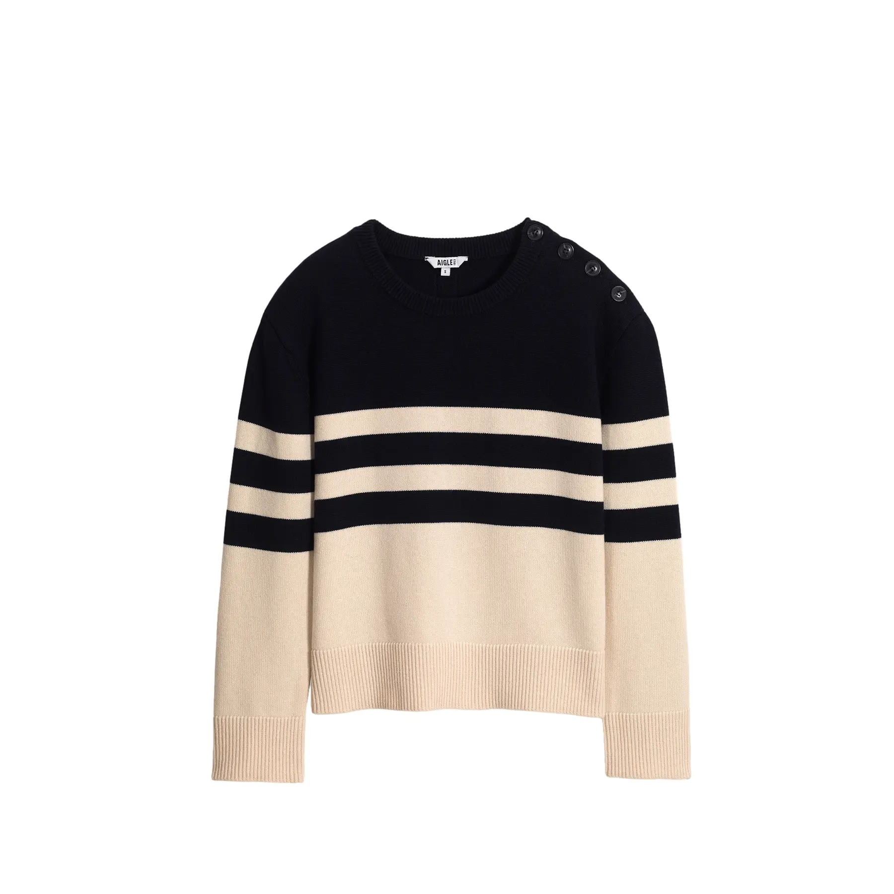 Image of Pullover aus Baumwolle und Wolle Damen Aigle