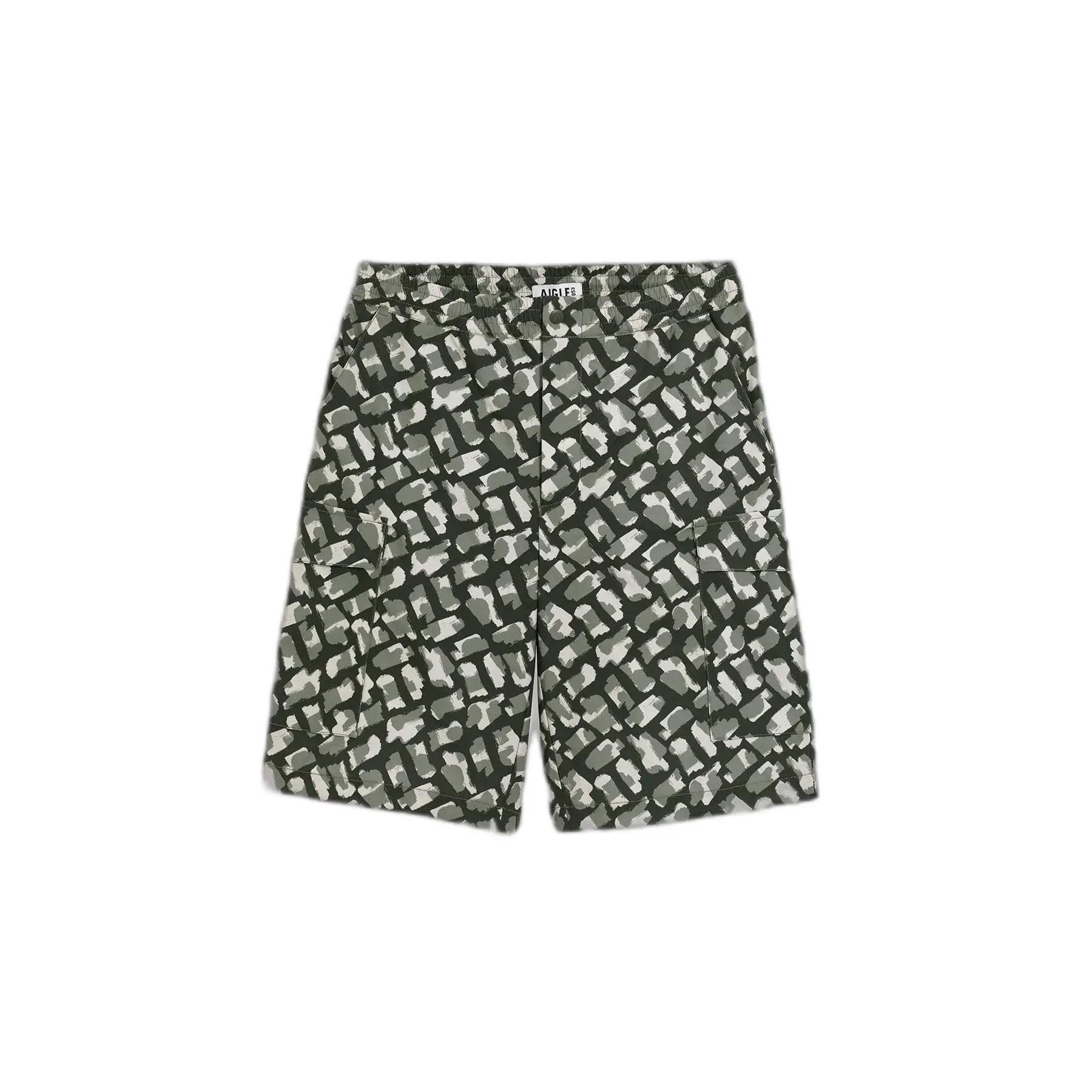 Image of Kurze wasserfeste Cargo-Camouflagehose Aigle
