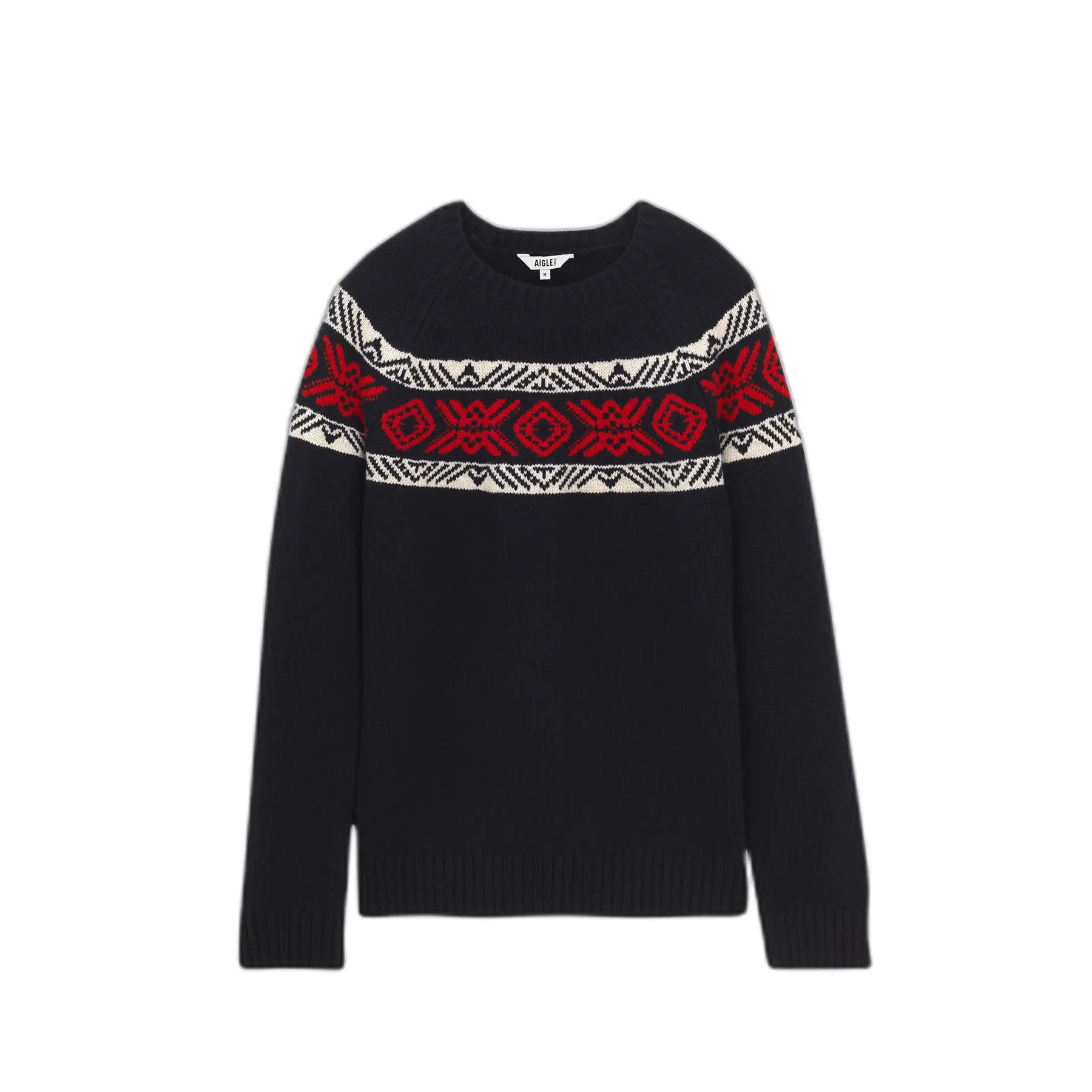 Pull Jacquard Merinowolle Mische Aigle
