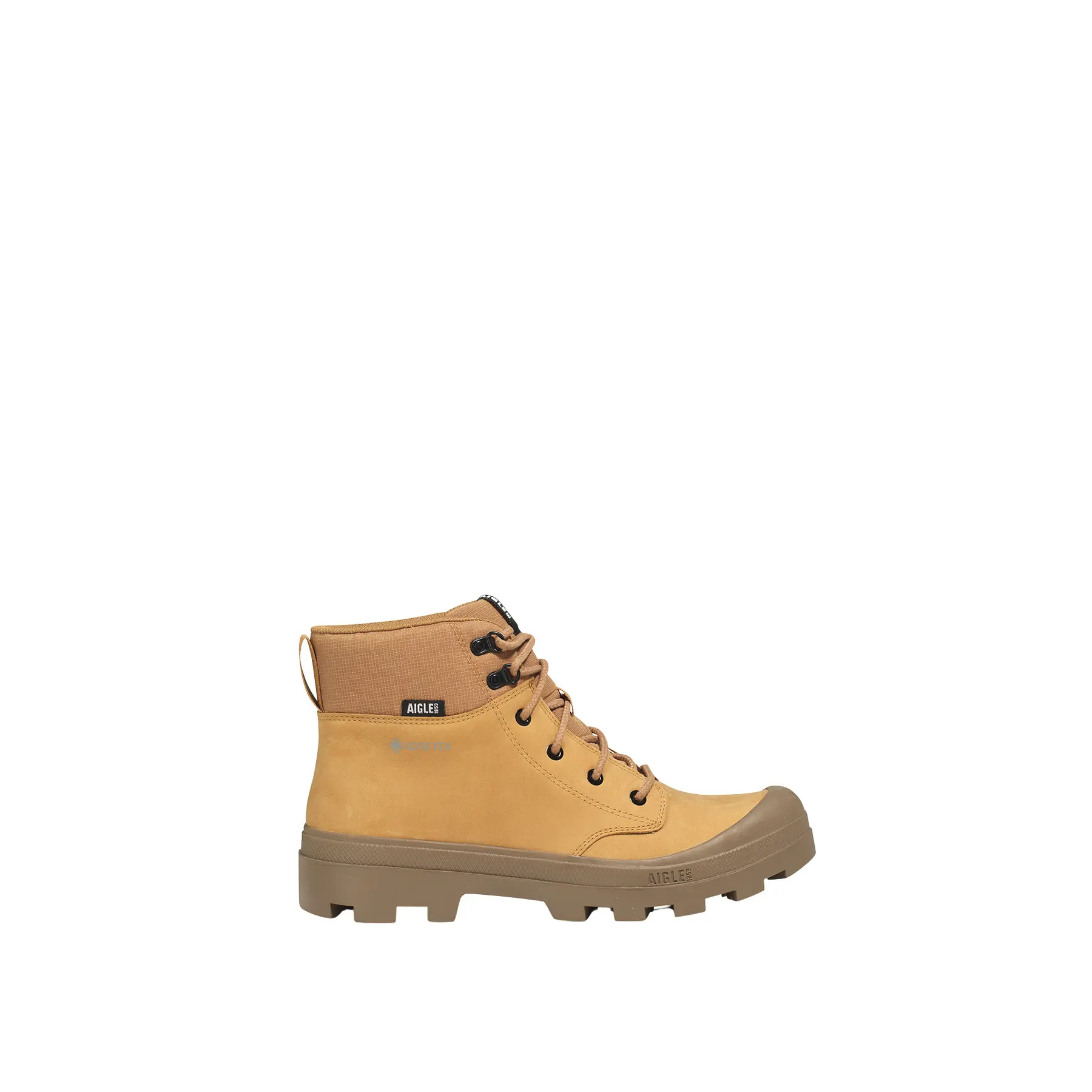 Aigle Men's Jaune Leather Walking Shoes Tenere Gore-Tex