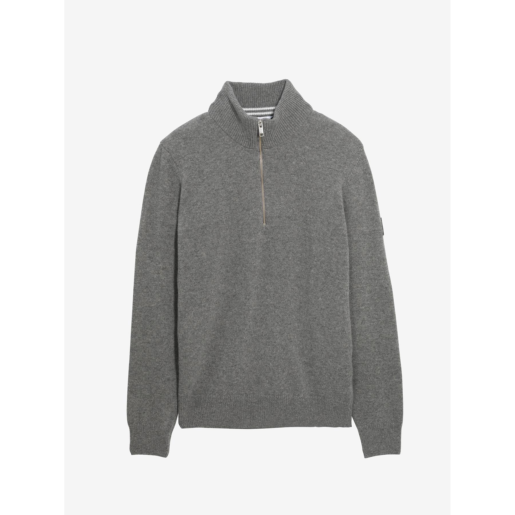 3246579769536 - Pullover mit Stehkragen und Halbreißverschluss aus Polyamid-Wolle Esssential