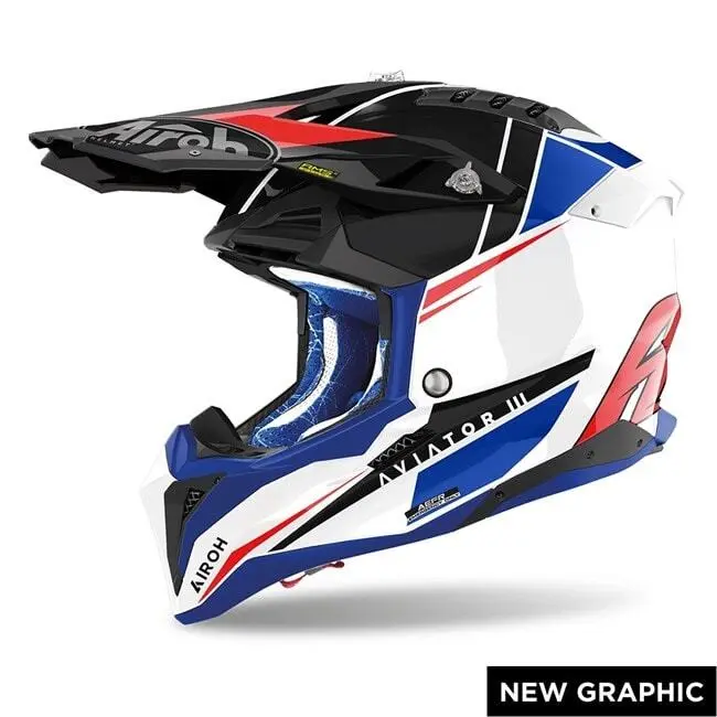 Motorrad-Crosshelm Airoh Aviator 3 Push