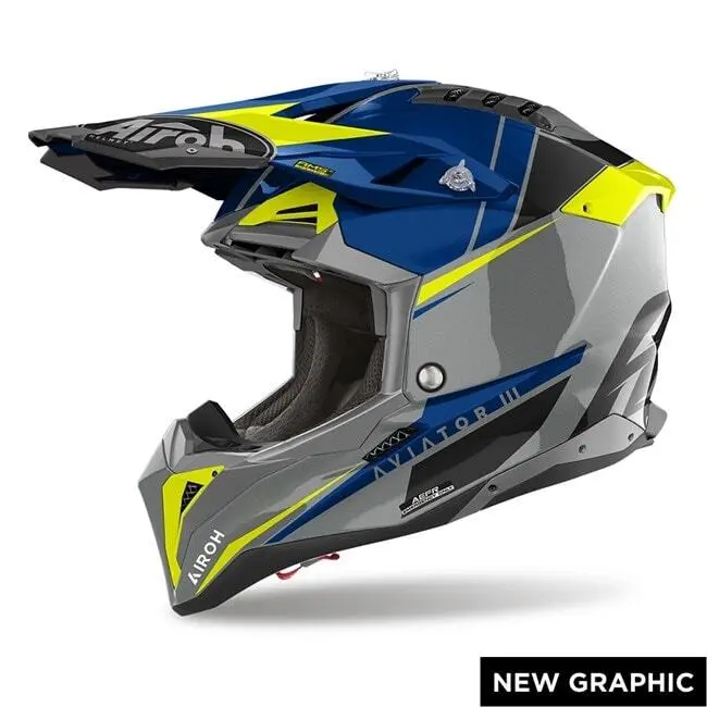 Motorrad-Crosshelm Airoh Aviator 3 Push