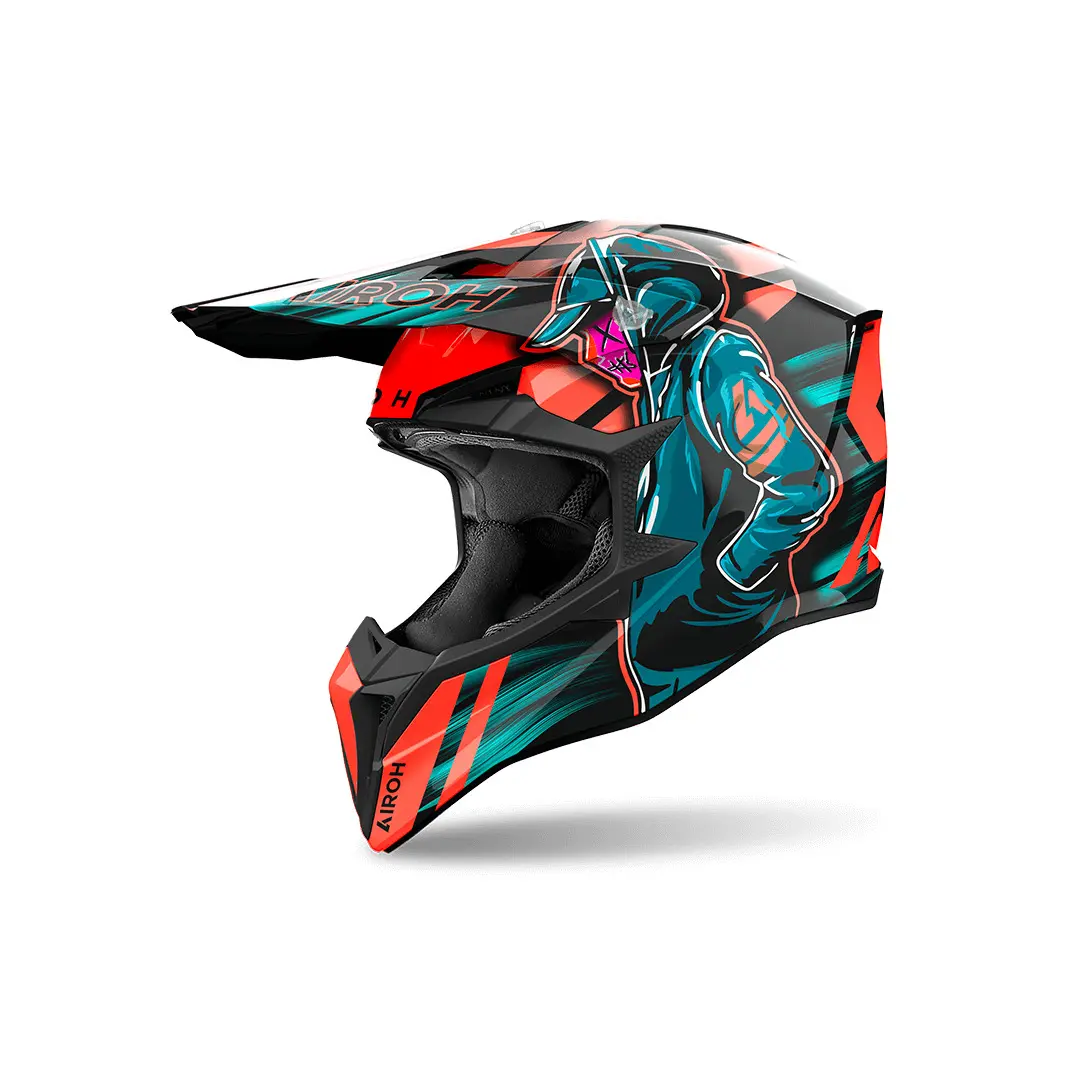 Motorrad-Crosshelm Airoh Wraaap Cyber