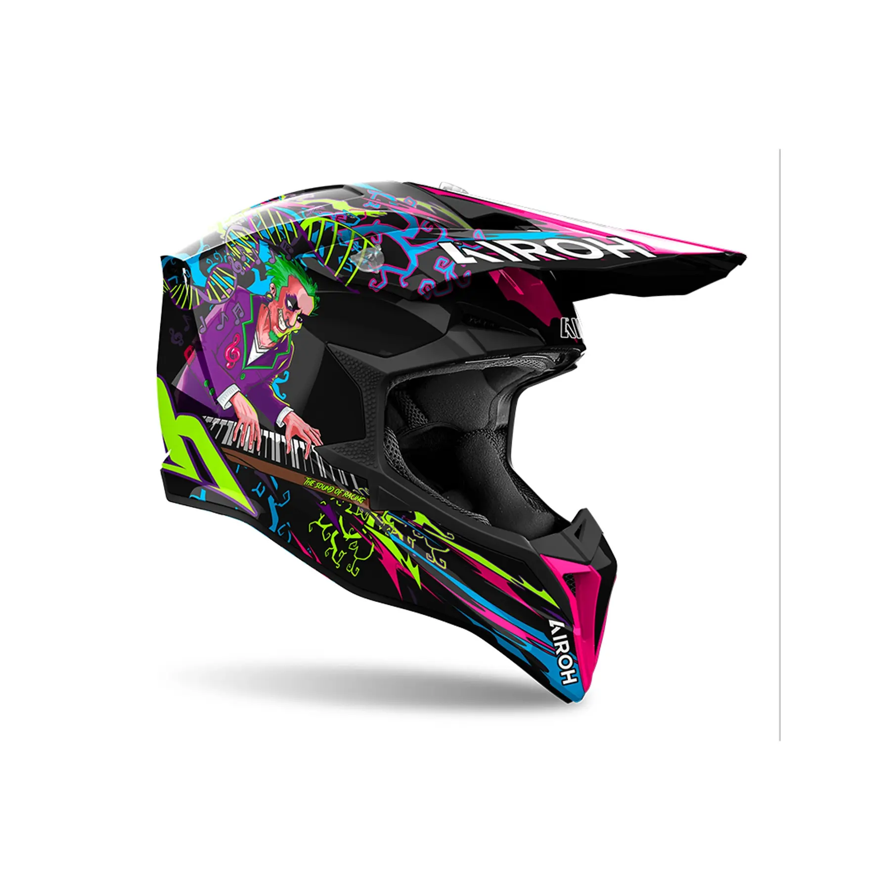 Motorrad-Cross-Helm Airoh Wraaap Music Gloss