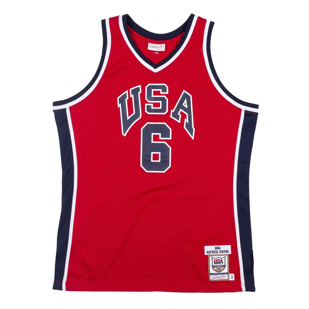 0697589848873 - Authentisches Team USA Trikot Patrick Ewing 1984