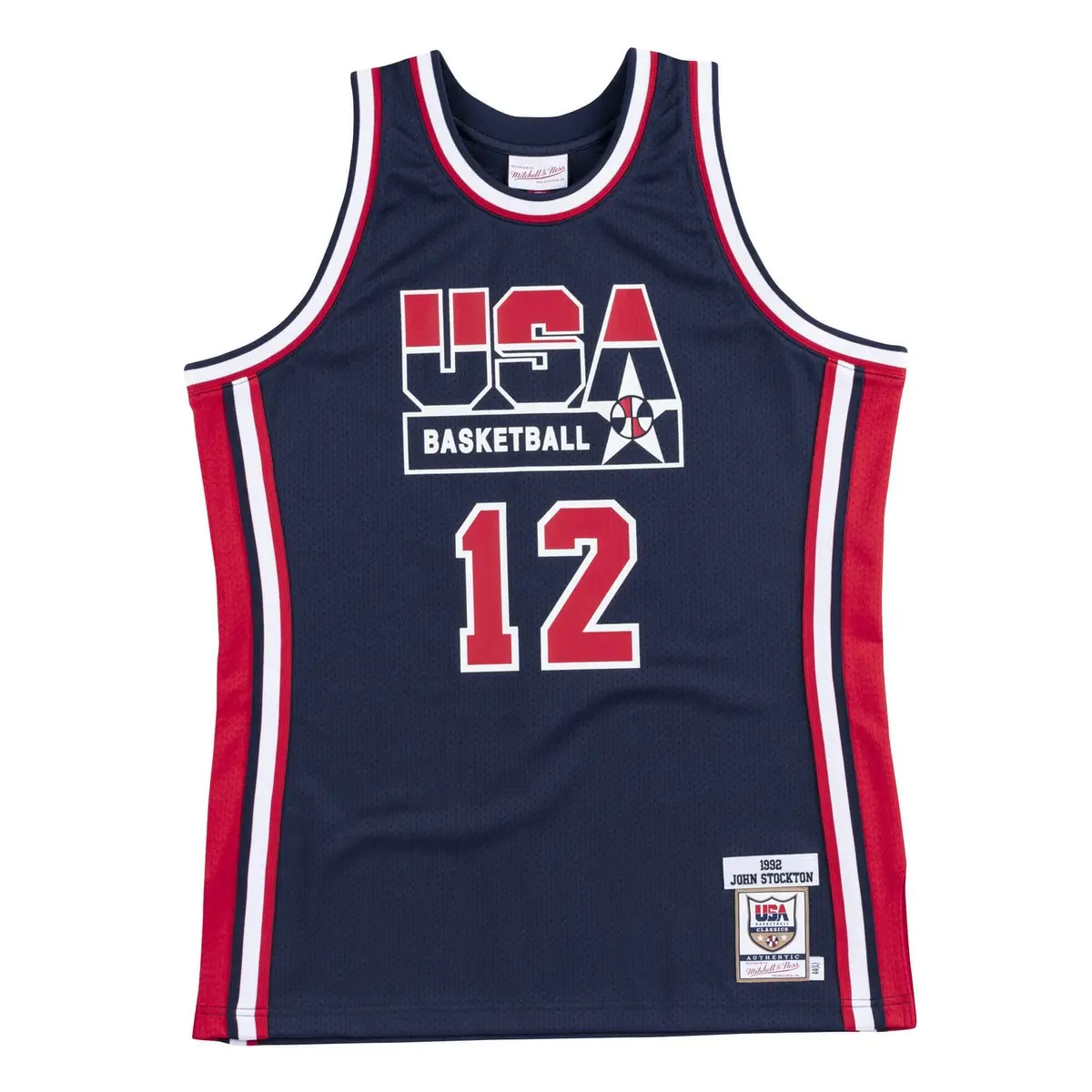0697589081904 - Authentisches Team USA Trikot John Stockton