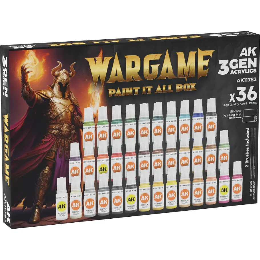 8435568350106 - Wargame Paint it all box - 36 Colors 3GEN