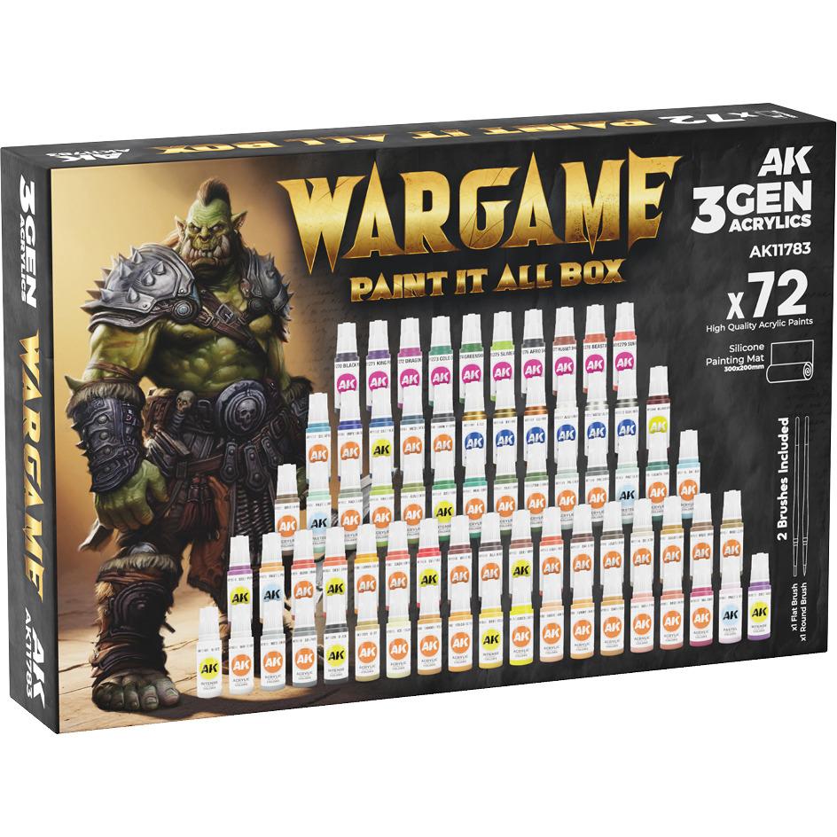 8435568350113 - Wargame paint it all box - 72 Colors 3GEN