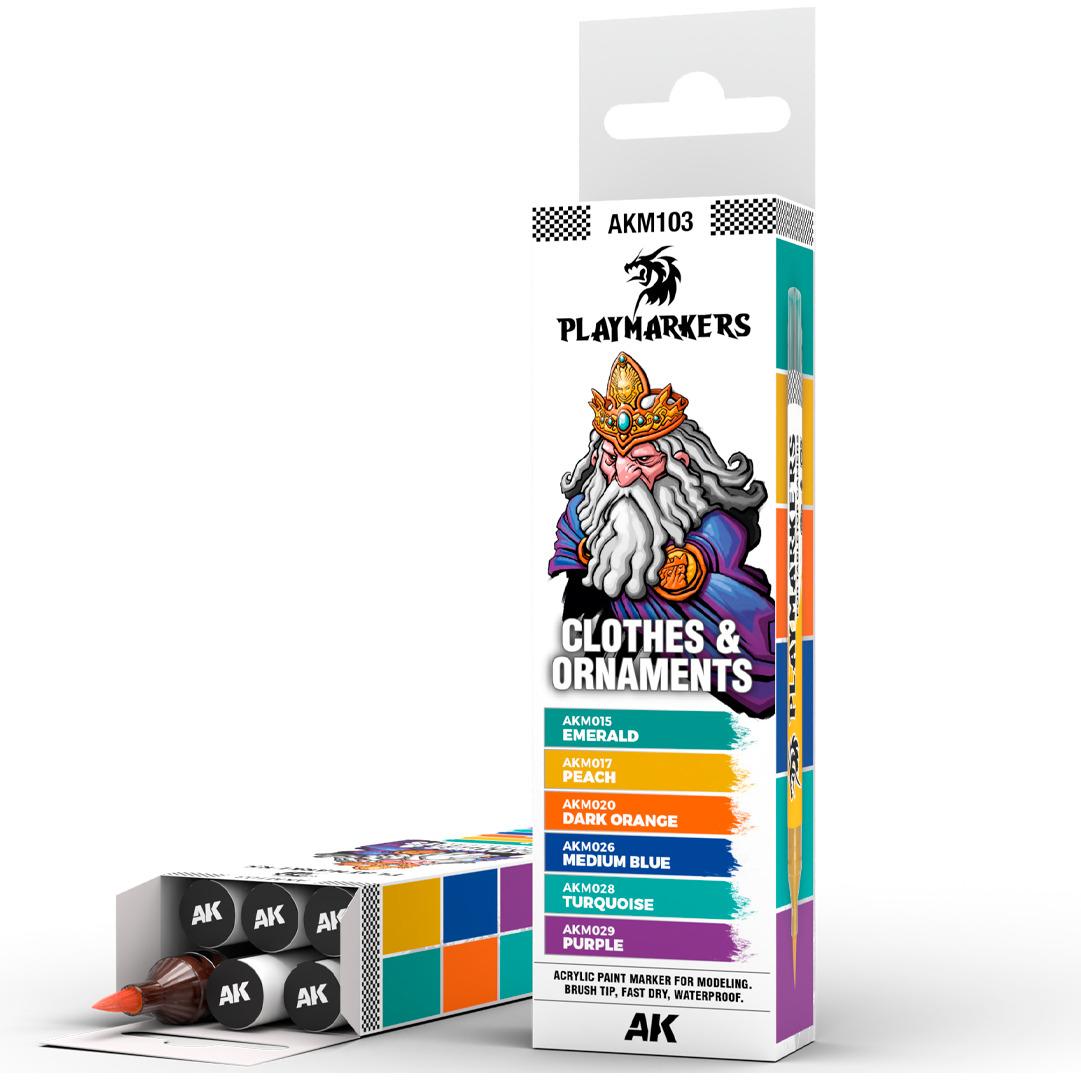 8435568338913 - Playmarkers Set - Clothes & Ornaments (6 Farben)