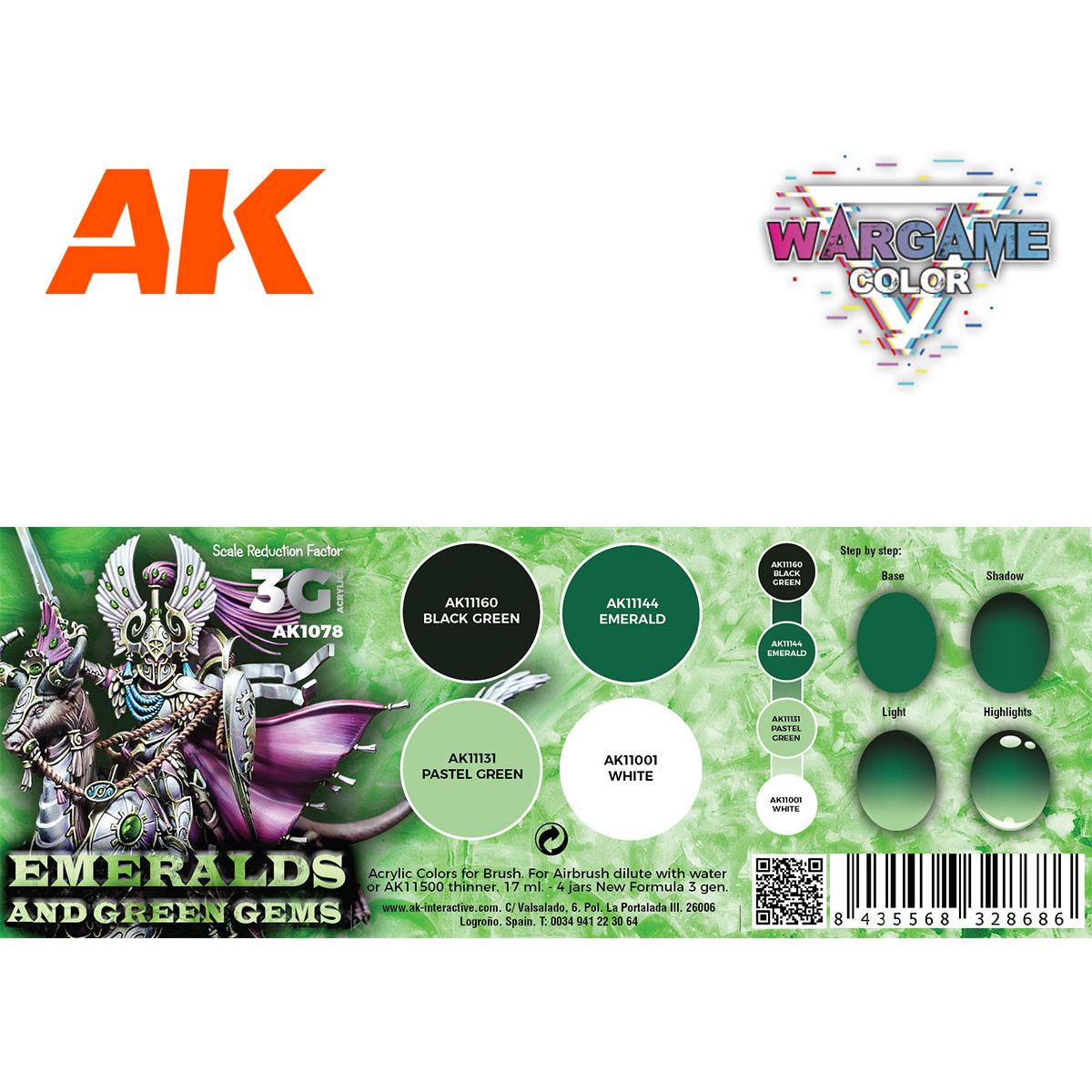 8435568328686 - WARGAME COLOR SET EMERALDS AND GREEN GEMS
