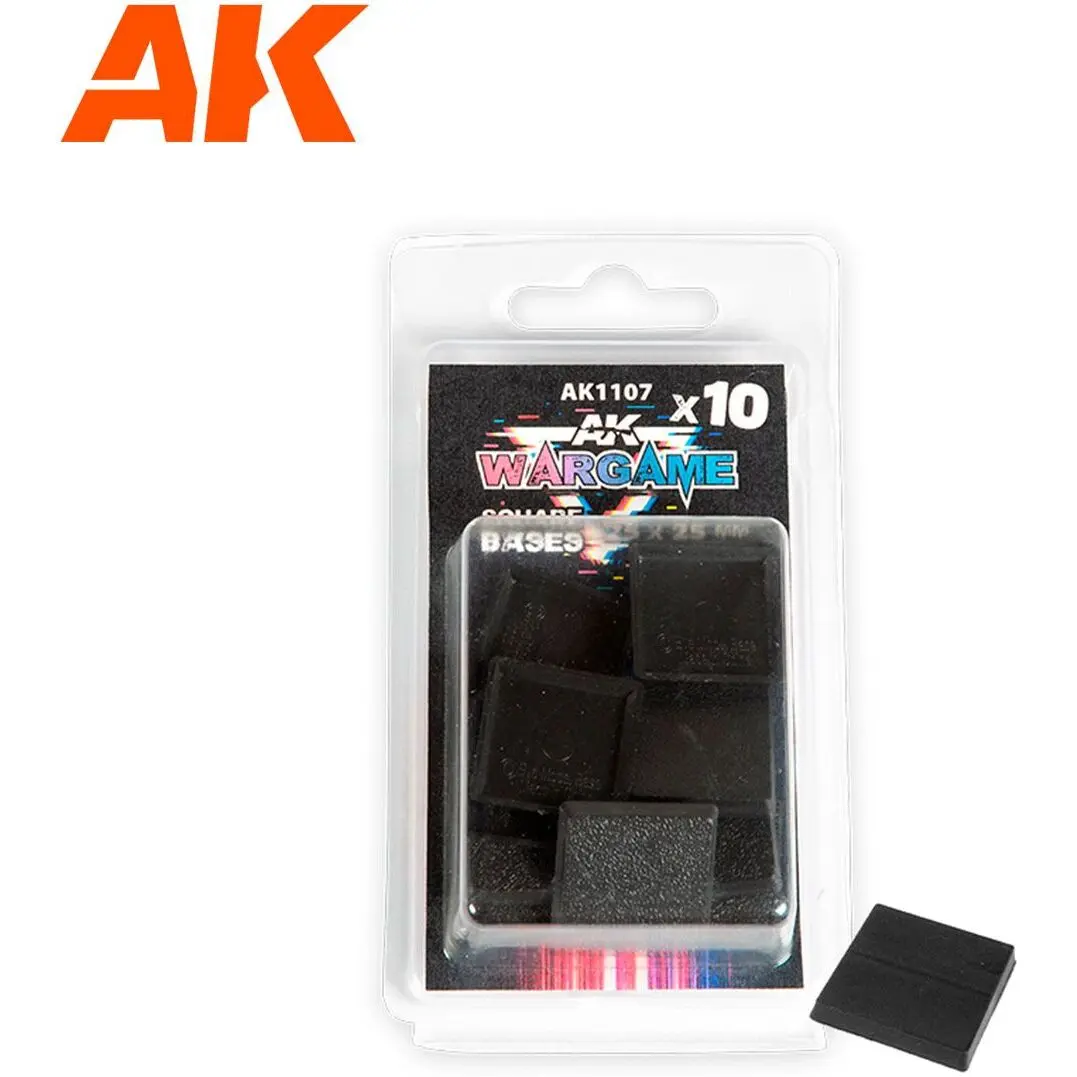 8435568328808 - PLASTIC WARGAME BASES SQUARE BASE 25x25mm