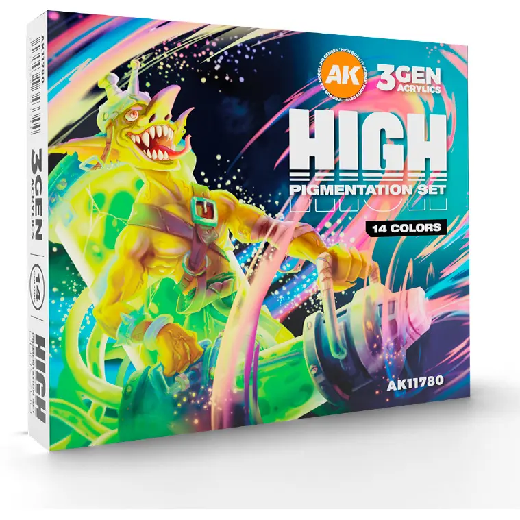 8435568343344 - HIGH PIGMENTATION SET 14 COLORS 3GEN Acrylic