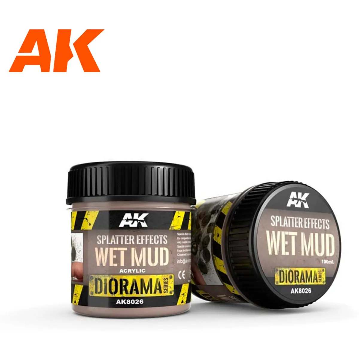 Modellfarbe AK Interactive Dioramas Splatter Effects Wet Mud