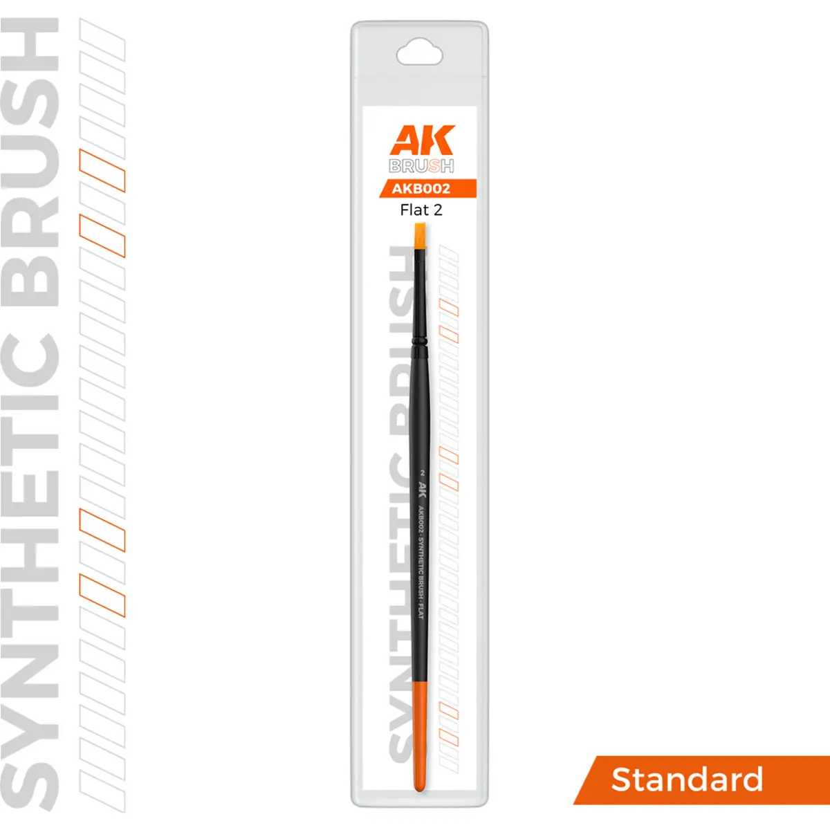 Comparer les prix de Pinceau synthétique AK Interactive Flat taille 2